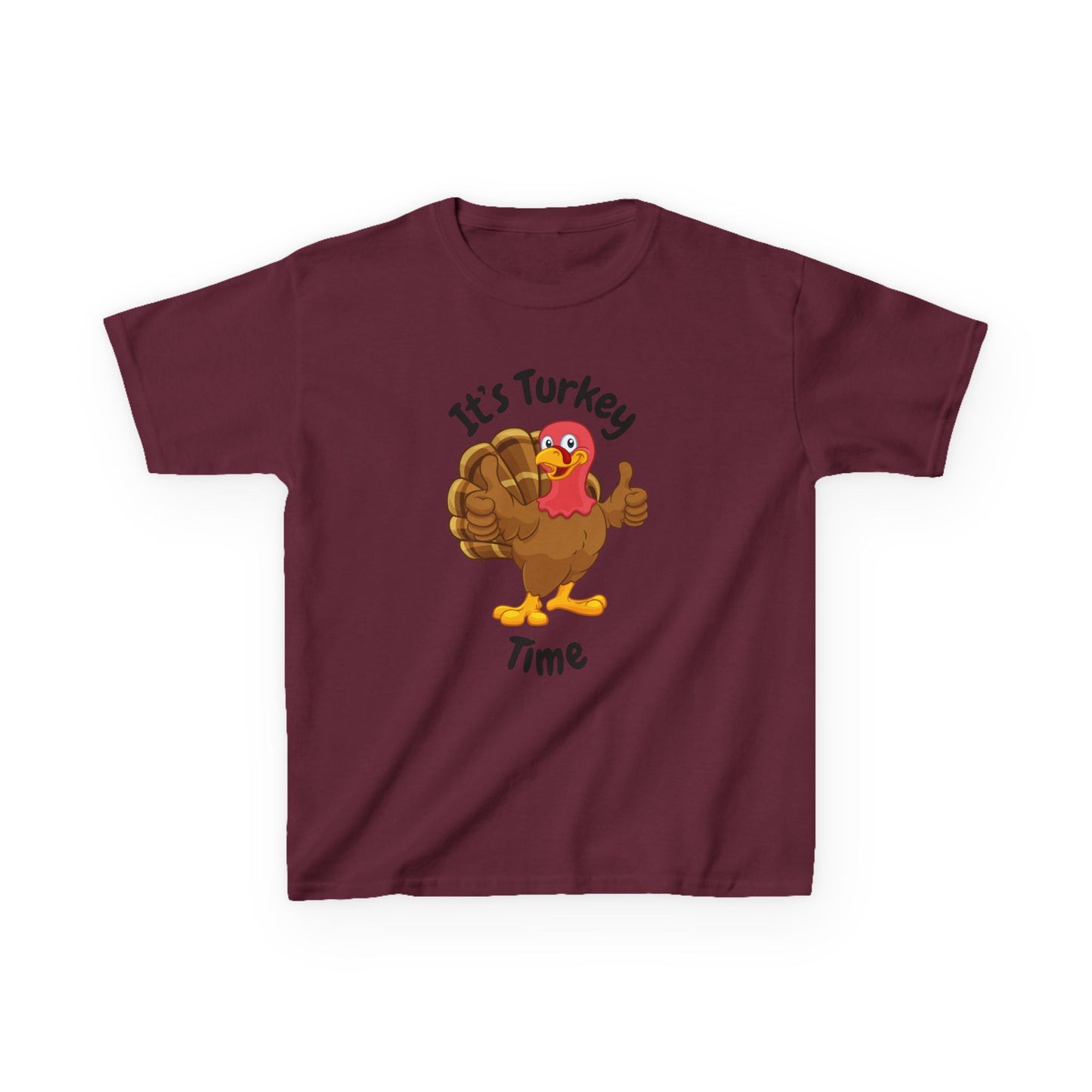 It's Turkey Time Kid Tee - Fun Thanksgiving Shirt for Boys and Girls