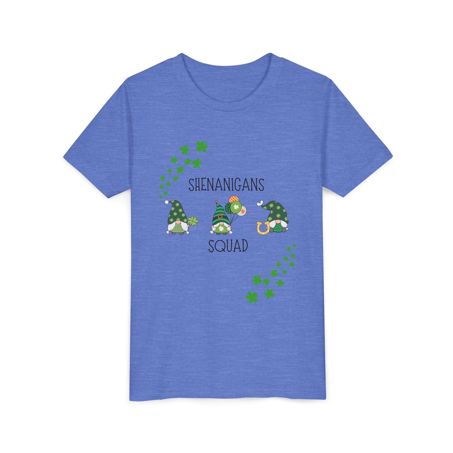 Shenanigans Squad Gnomes Youth Tee | St. Patrick's Day Shamrock Kids Shirt