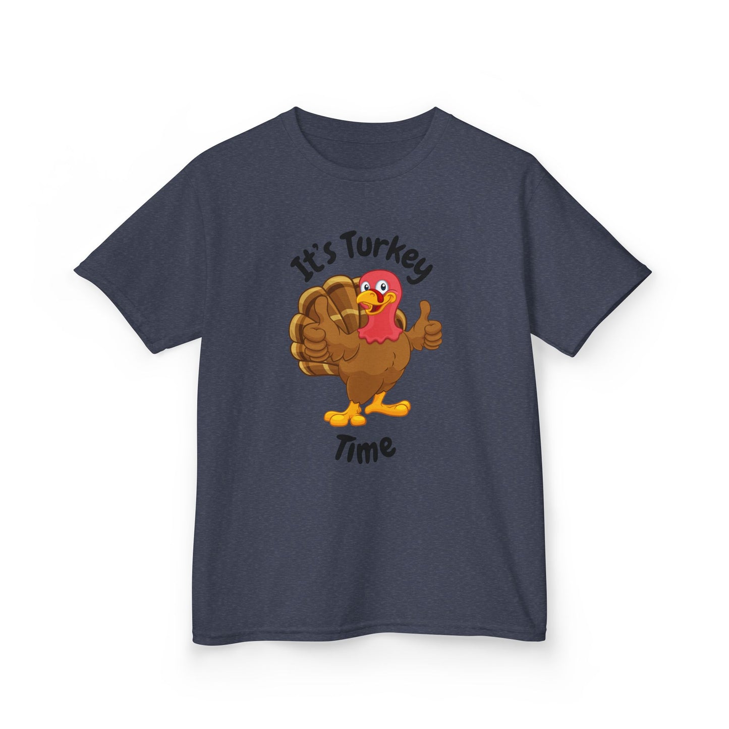 It's Turkey Time Kid Tee - Fun Thanksgiving Shirt for Boys and Girls