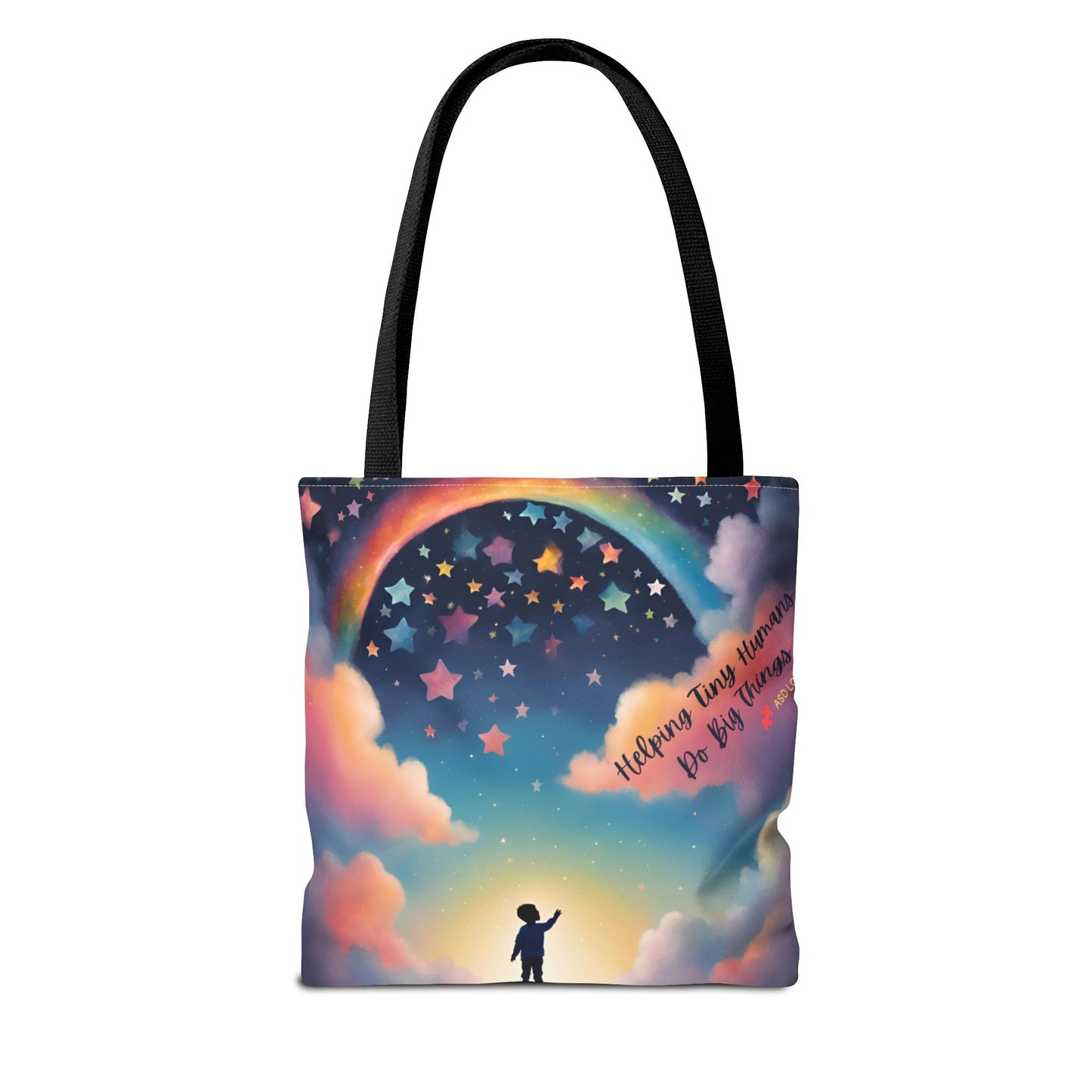 Helping Tiny Humans Do Big Things Tote - Inspiring Kids to Reach for the Stars