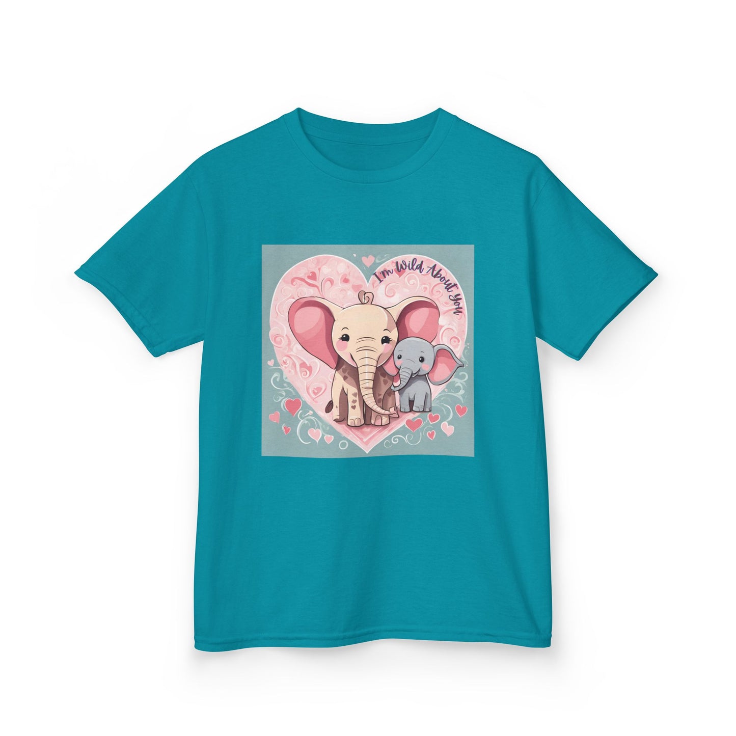 I'm Wild About You - Elephant Duo Valentine's Kids Tee