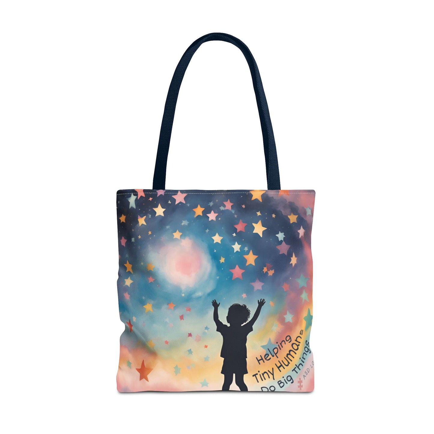 Helping Tiny Humans Do Big Things Tote - Inspiring Kids to Reach for the Stars