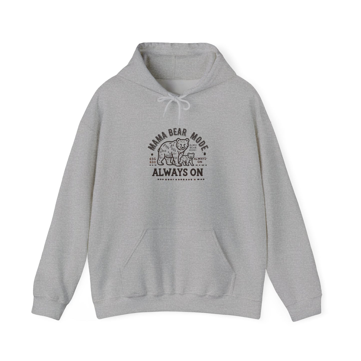 Vintage Mama Bear Mode - Always On Hoodie - Cute Gift for Moms, Perfect for Birthdays, Mother's Day, Relaxation, Everyday Wear