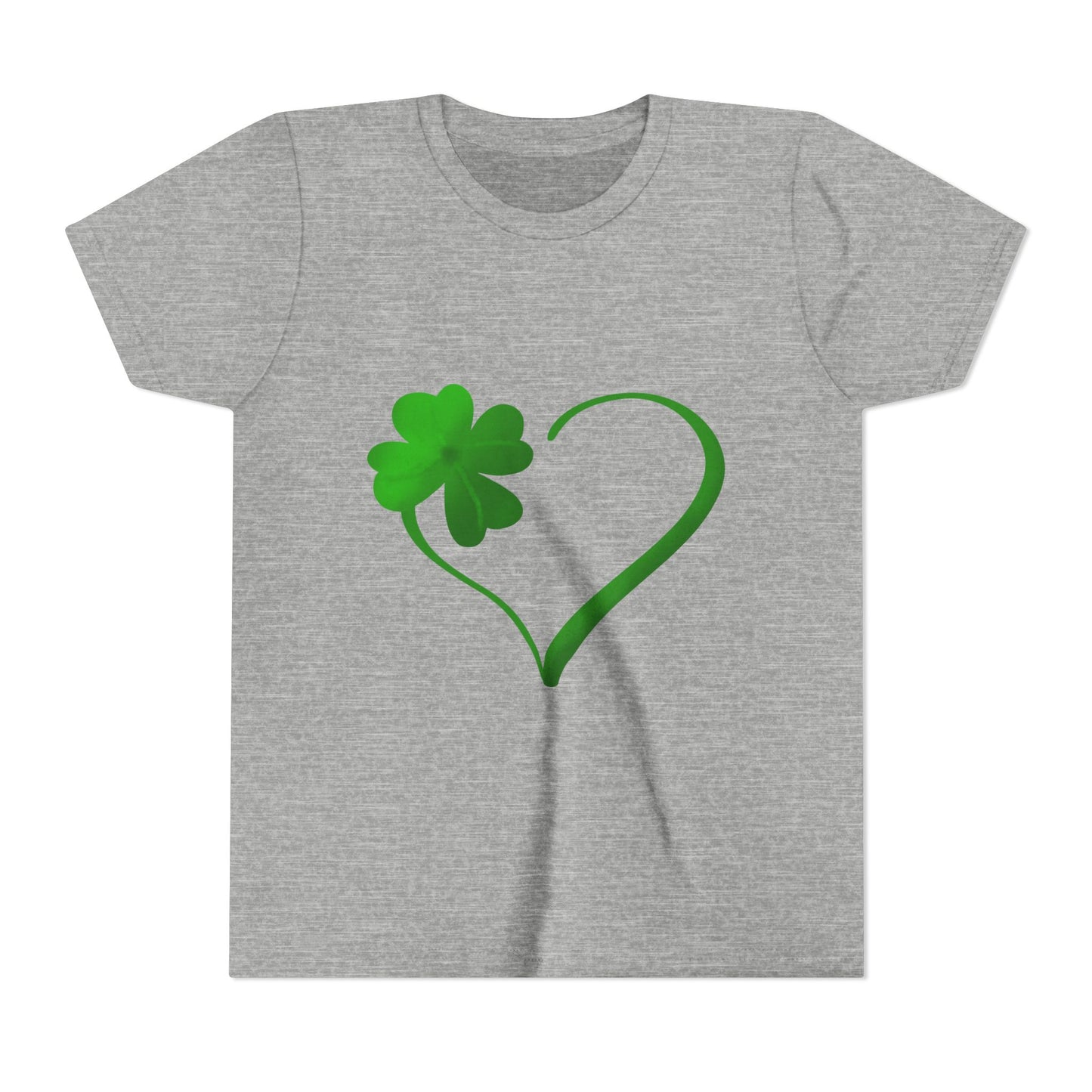 Shamrock Heart Youth Tee | St. Patrick's Day Clover Kids Shirt