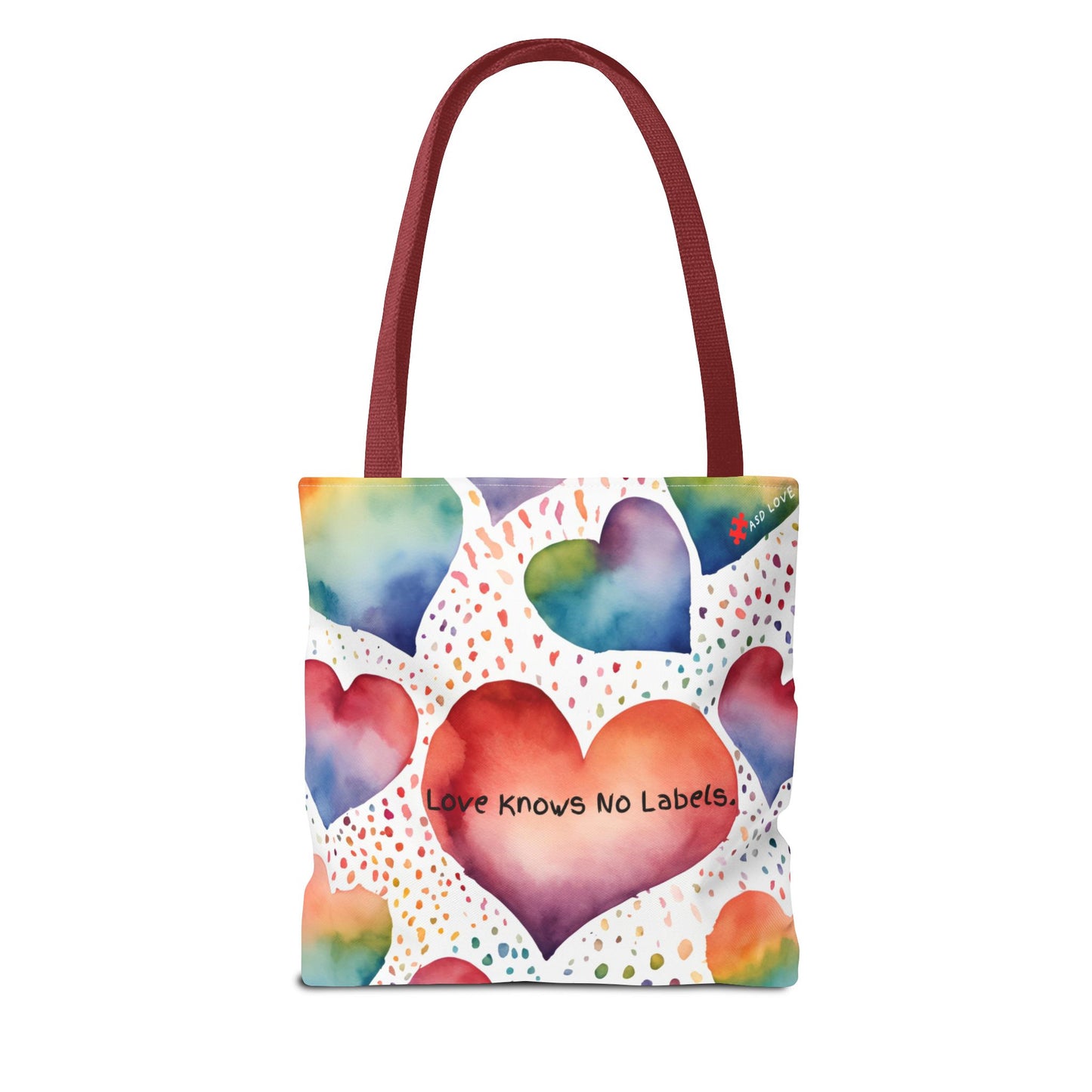 Love Knows No Labels Heart Balloons Tote Bag - Rise Above Division