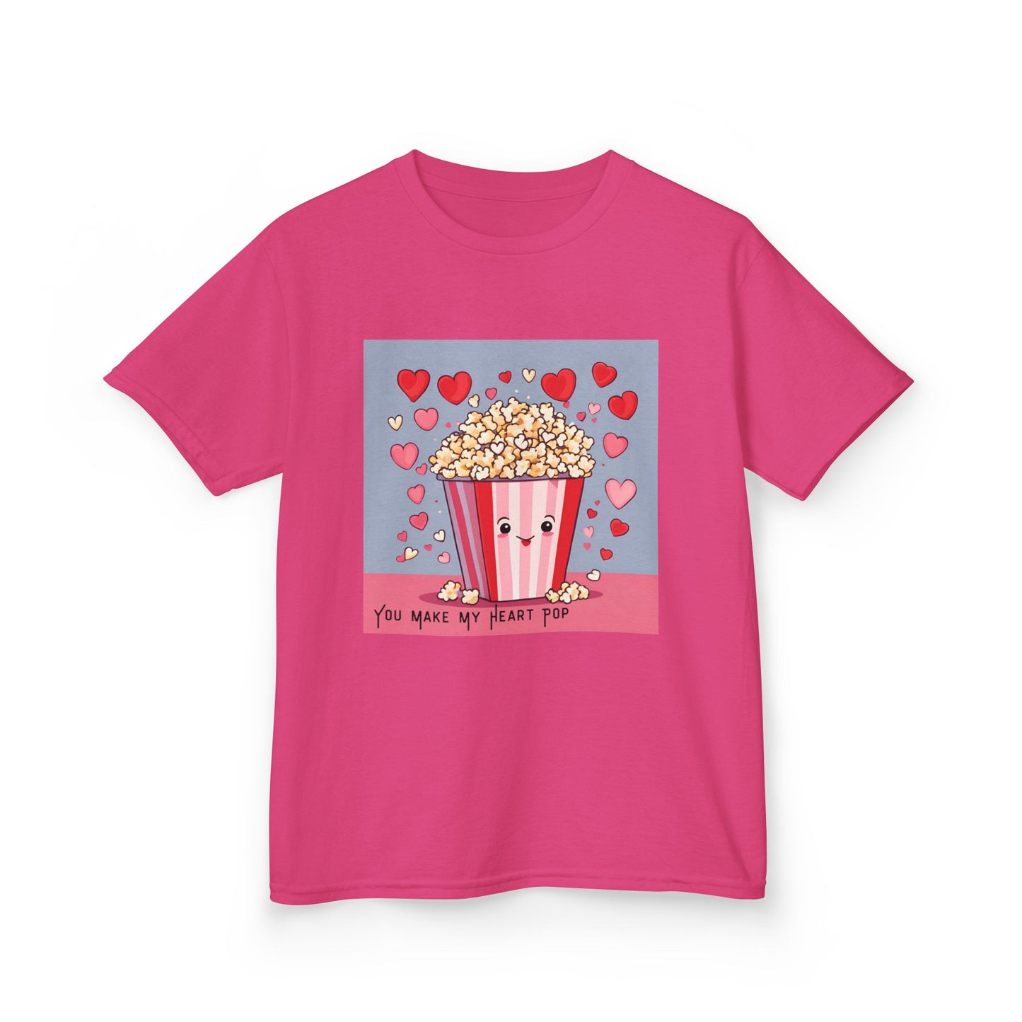 You Make My Heart Pop - Popcorn Valentine's Kids Tee