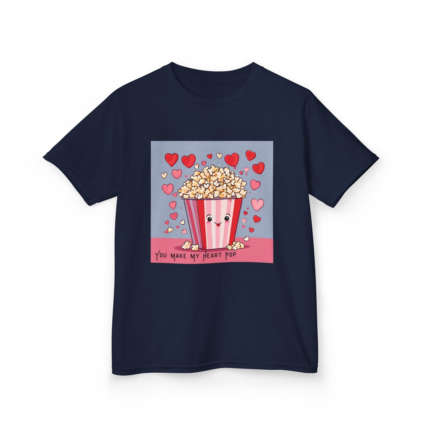 You Make My Heart Pop - Popcorn Valentine's Kids Tee