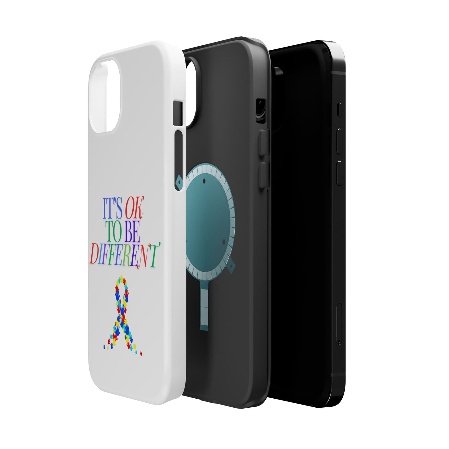 Autism Support Ribbon: It's Okay to Be Different - ASD Awareness Phone Case