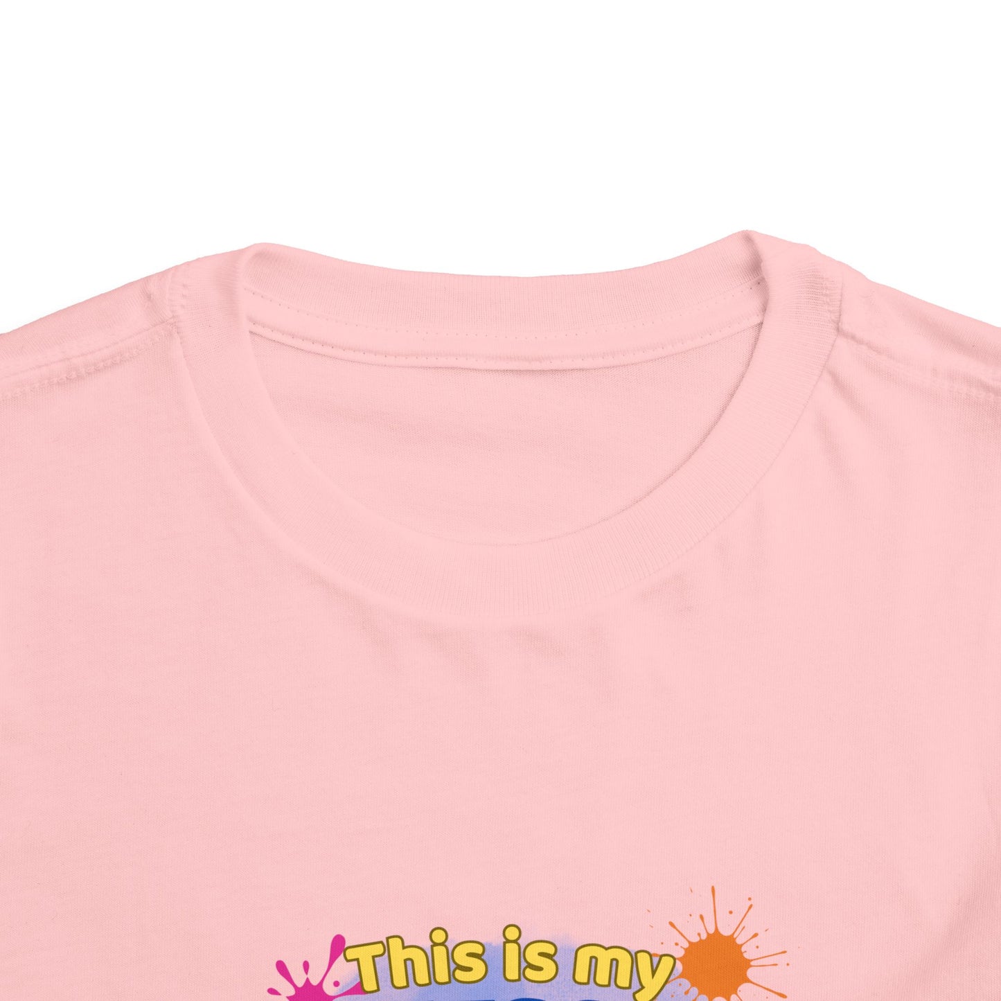Messy Play Paint Splatter Toddler Tee | "This is my messy play shirt"