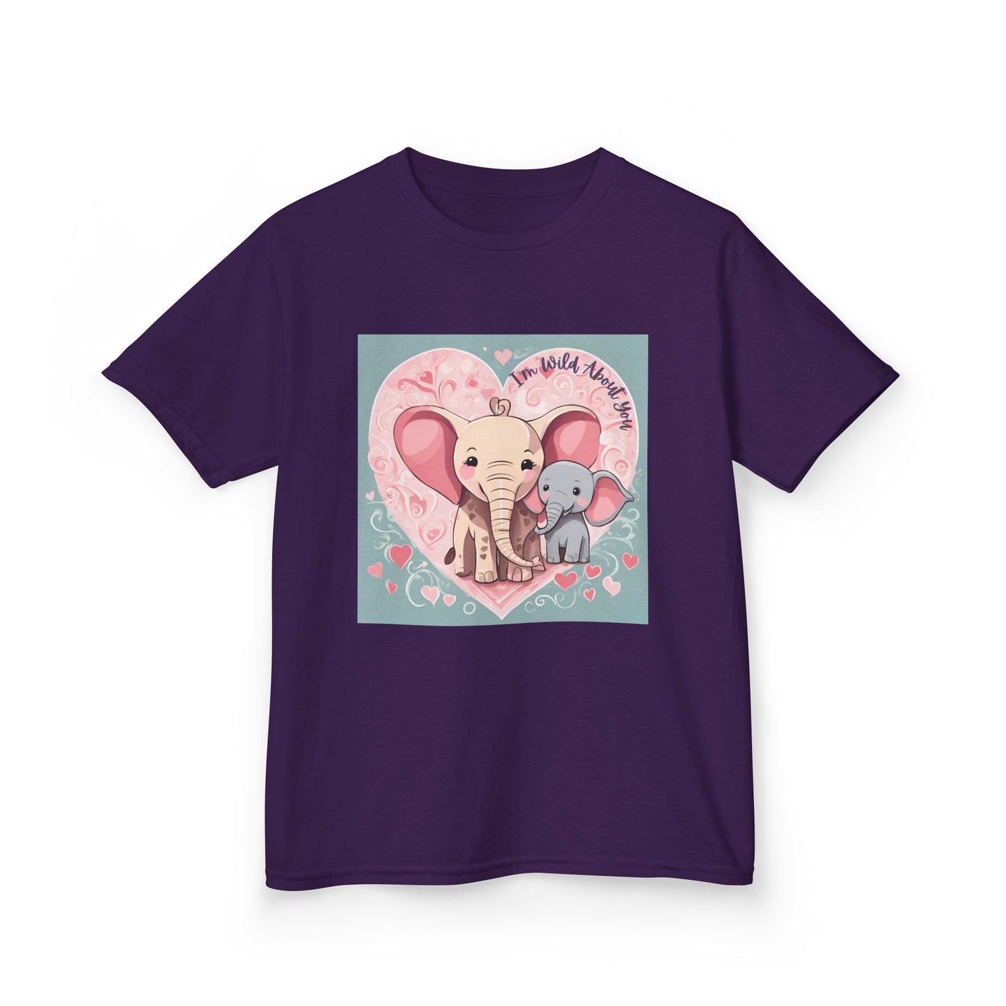 I'm Wild About You - Elephant Duo Valentine's Kids Tee