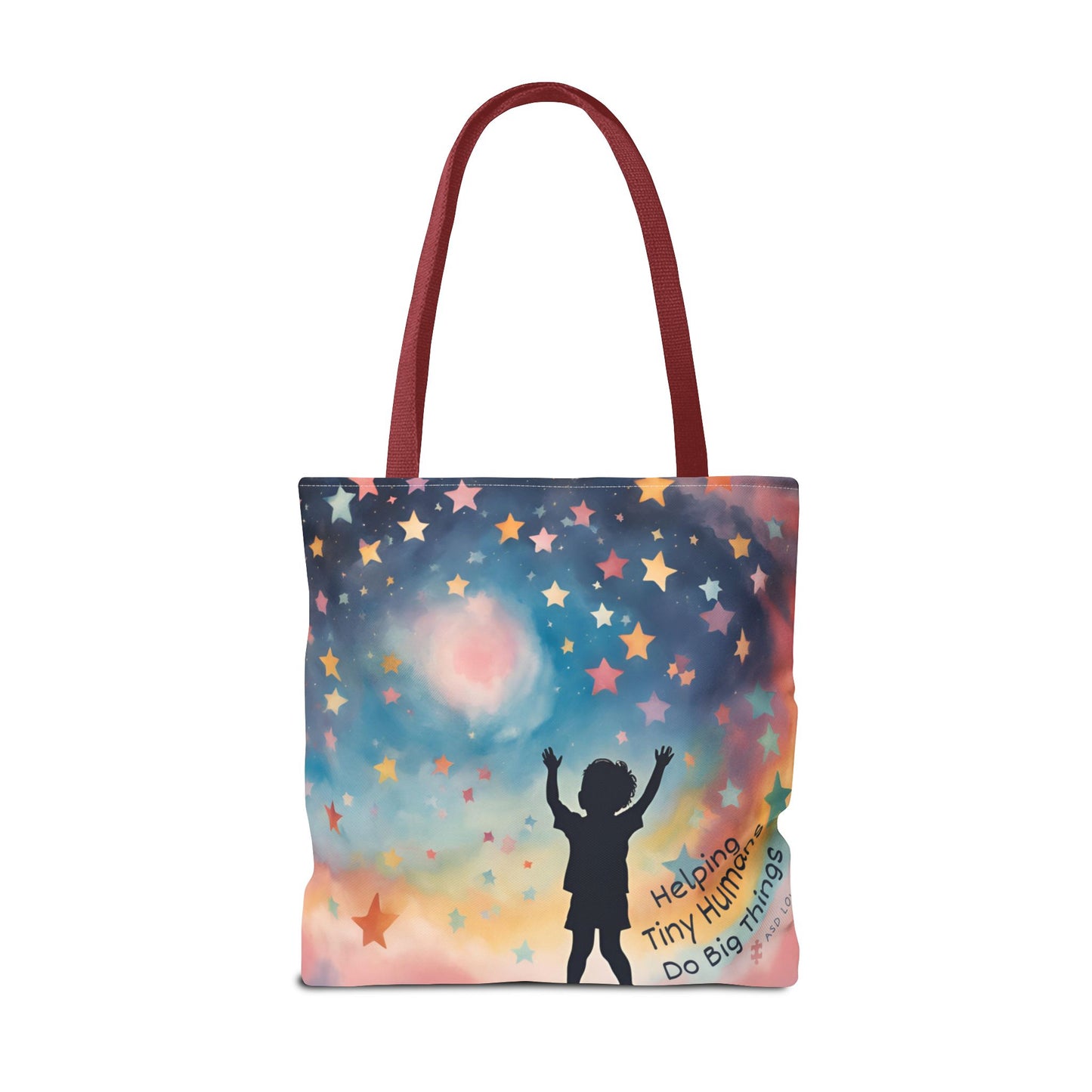 Helping Tiny Humans Do Big Things Tote - Inspiring Kids to Reach for the Stars