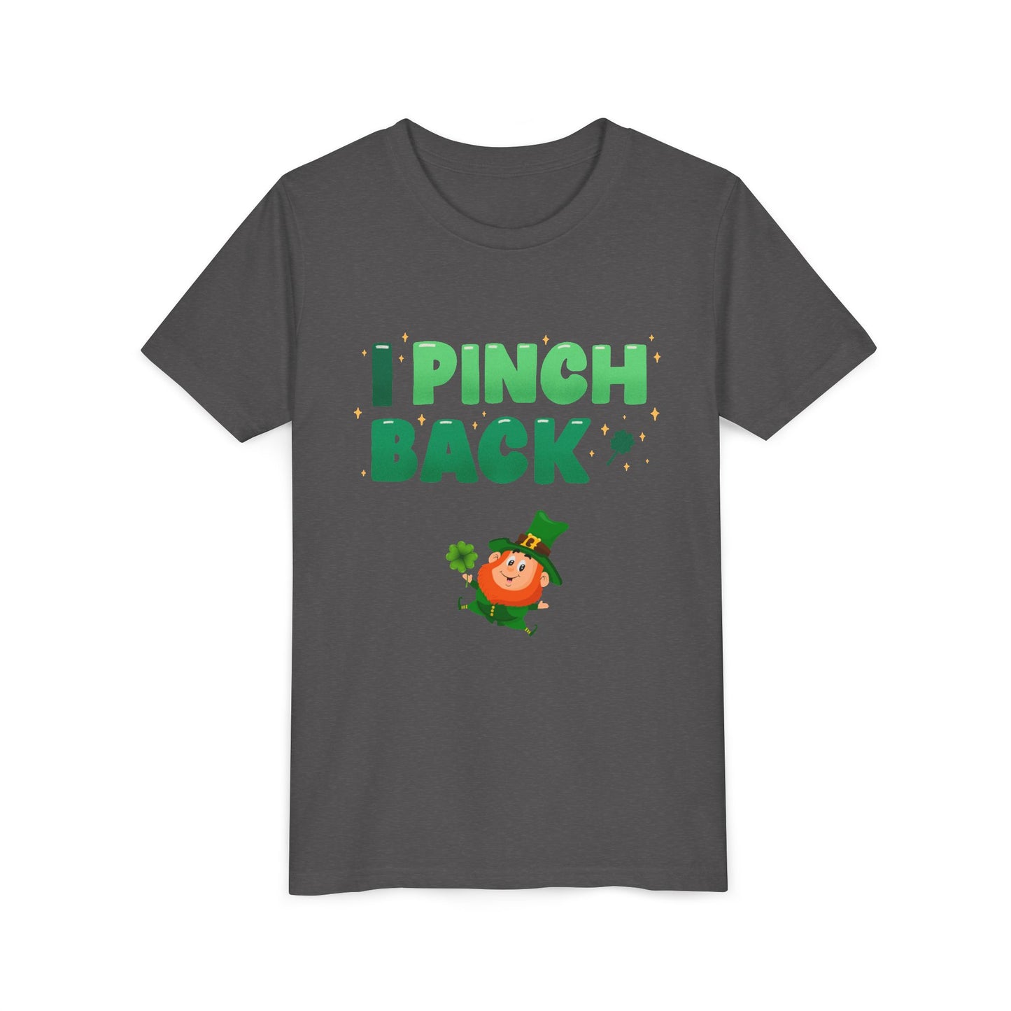 I Pinch Back Leprechaun Kids T-Shirt | St. Patrick's Day Shamrock Tee