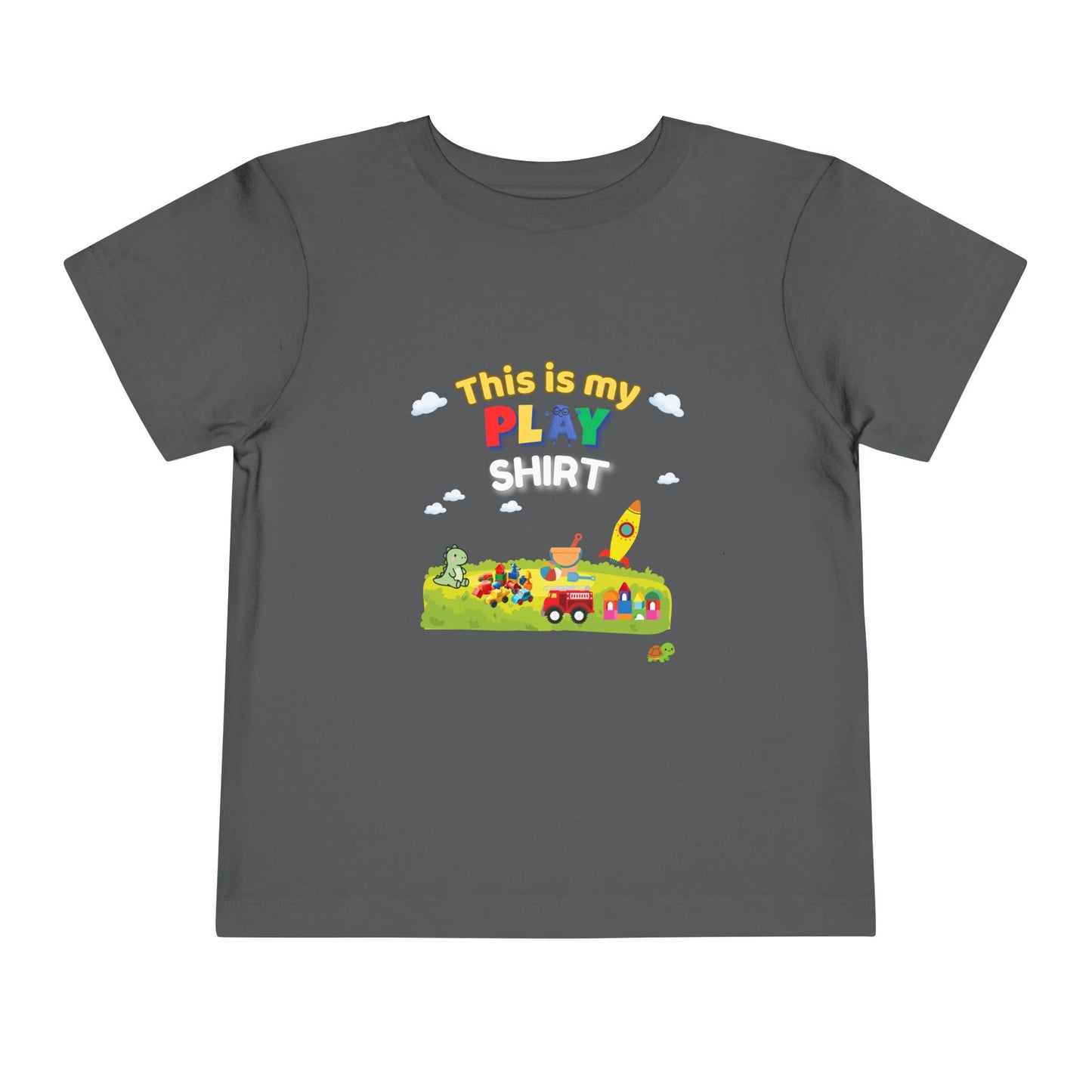 This Is My Play Shirt Toddler Tee | Toy Train, Blocks, Rocket