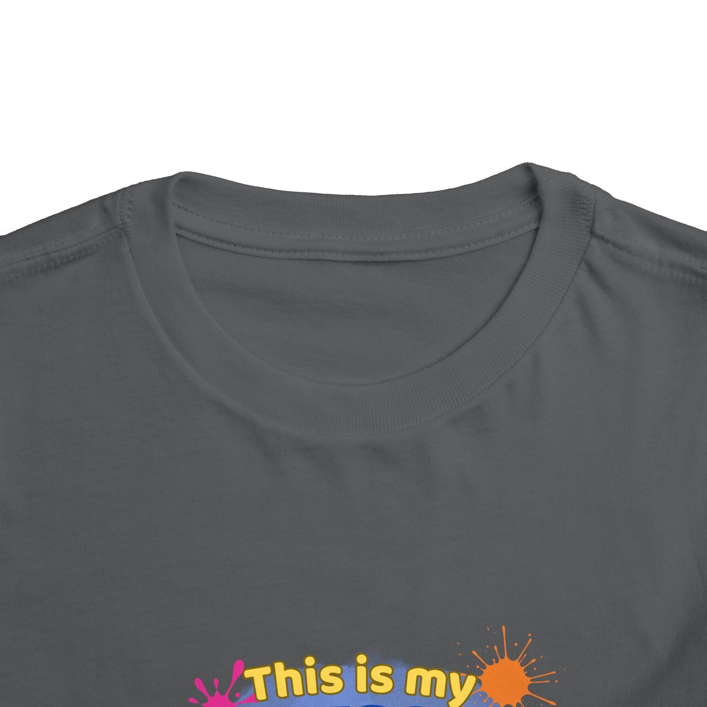 Messy Play Paint Splatter Toddler Tee | "This is my messy play shirt"