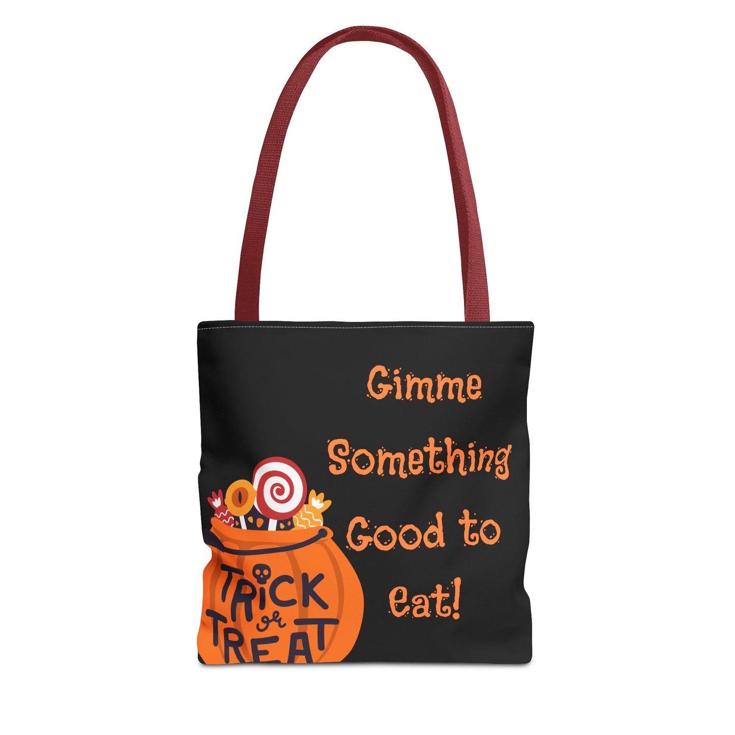 Gimme Something Good to Eat Tote Bag | Halloween Trick-or-Treat Bag | Reusable Candy Bag