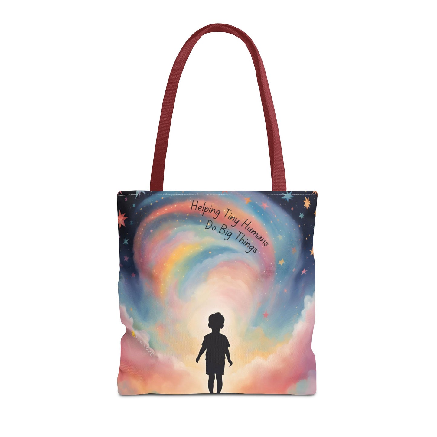 Helping Tiny Humans Do Big Things Tote - Inspiring Kids to Reach for the Stars