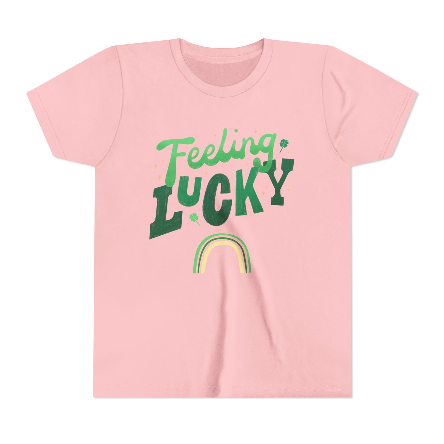 Feeling Lucky rainbow Youth Tee | St. Patrick's Day kids shirt