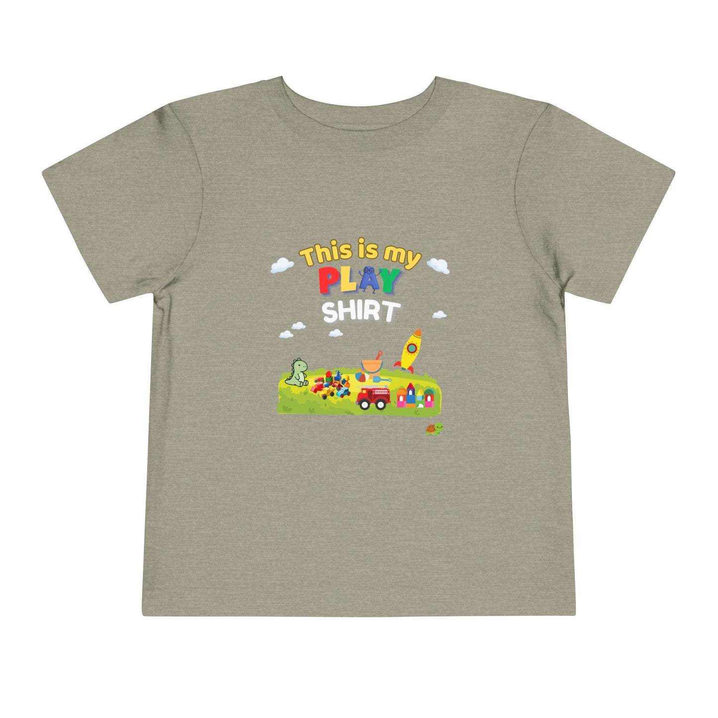 This Is My Play Shirt Toddler Tee | Toy Train, Blocks, Rocket