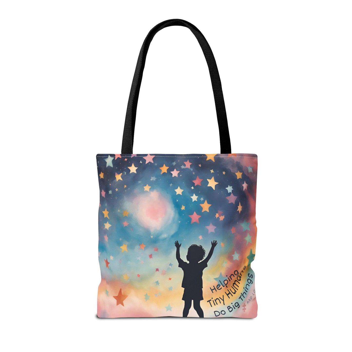 Helping Tiny Humans Do Big Things Tote - Inspiring Kids to Reach for the Stars