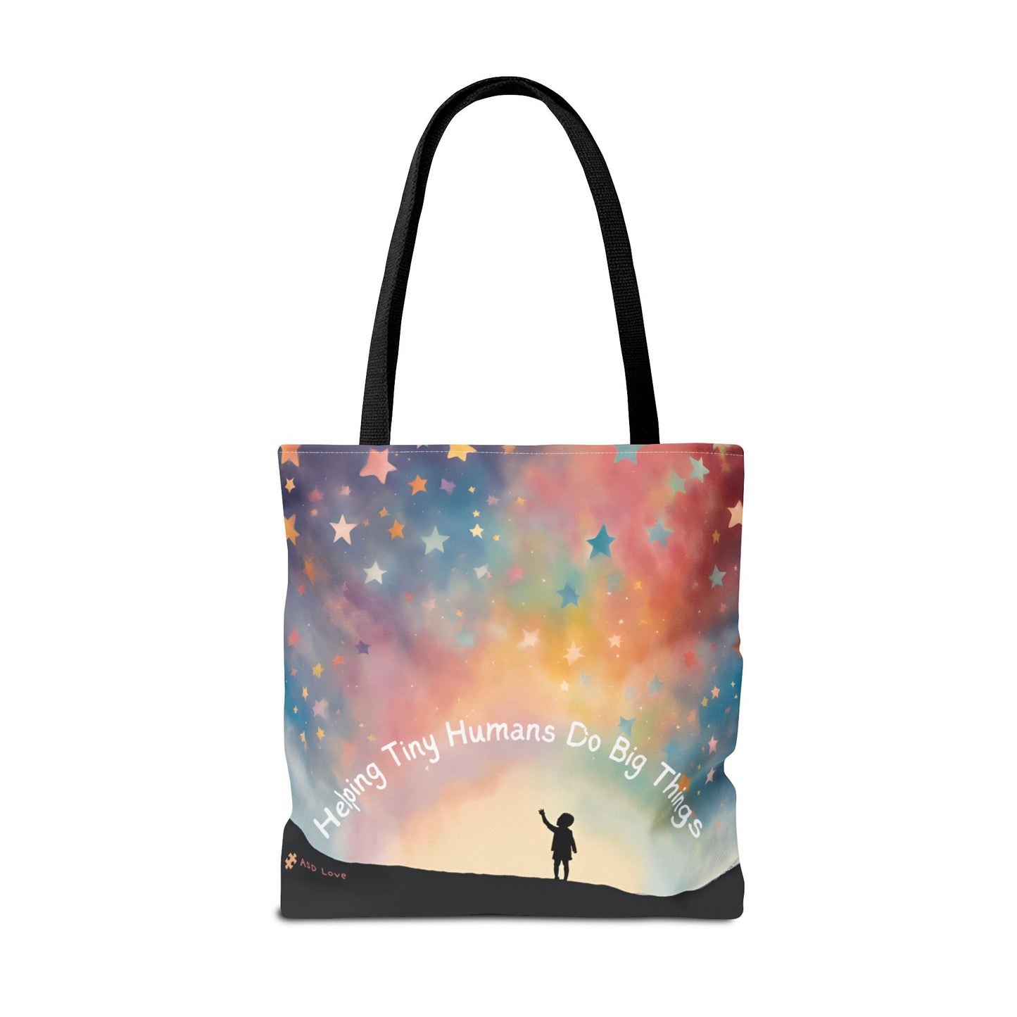 Helping Tiny Humans Do Big Things Tote - Inspiring Kids to Reach for the Stars