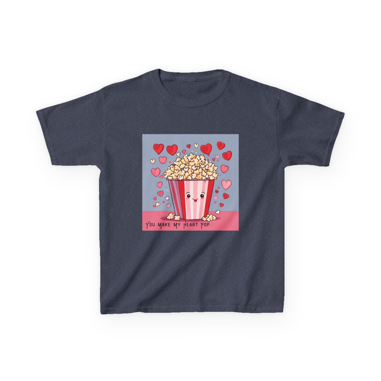 You Make My Heart Pop - Popcorn Valentine's Kids Tee