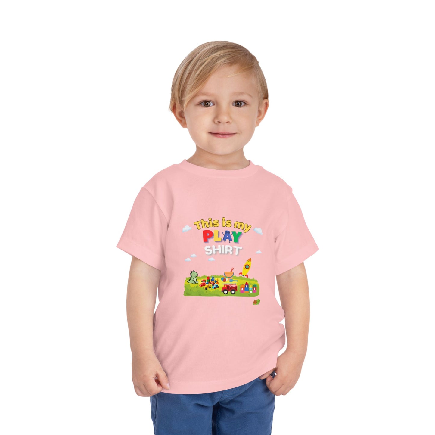 This Is My Play Shirt Toddler Tee | Toy Train, Blocks, Rocket