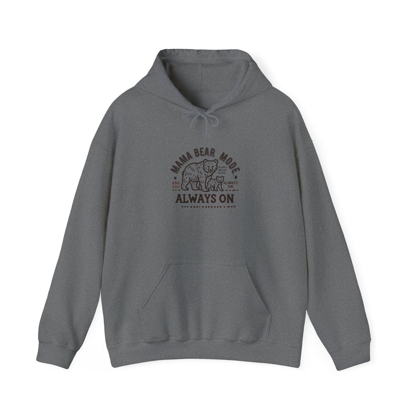 Vintage Mama Bear Mode - Always On Hoodie - Cute Gift for Moms, Perfect for Birthdays, Mother's Day, Relaxation, Everyday Wear