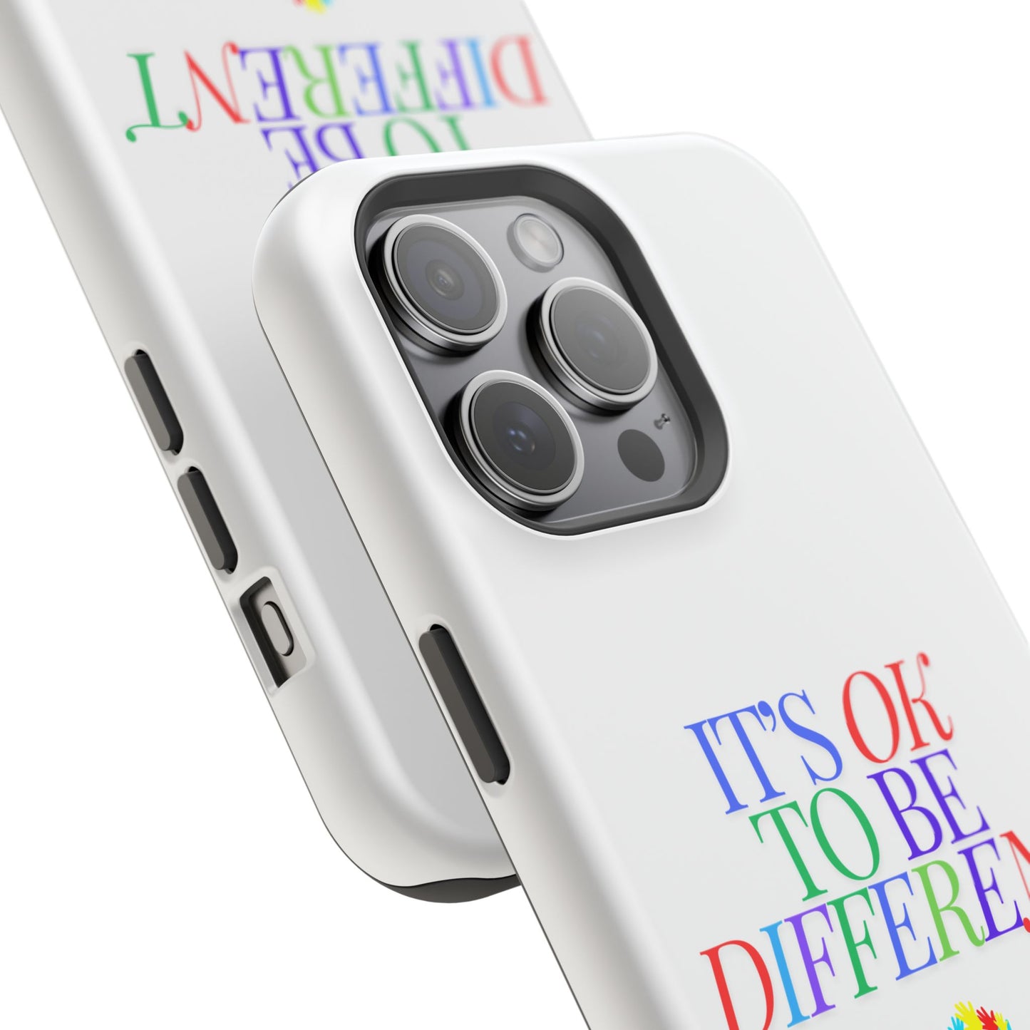 Autism Support Ribbon: It's Okay to Be Different - ASD Awareness Phone Case