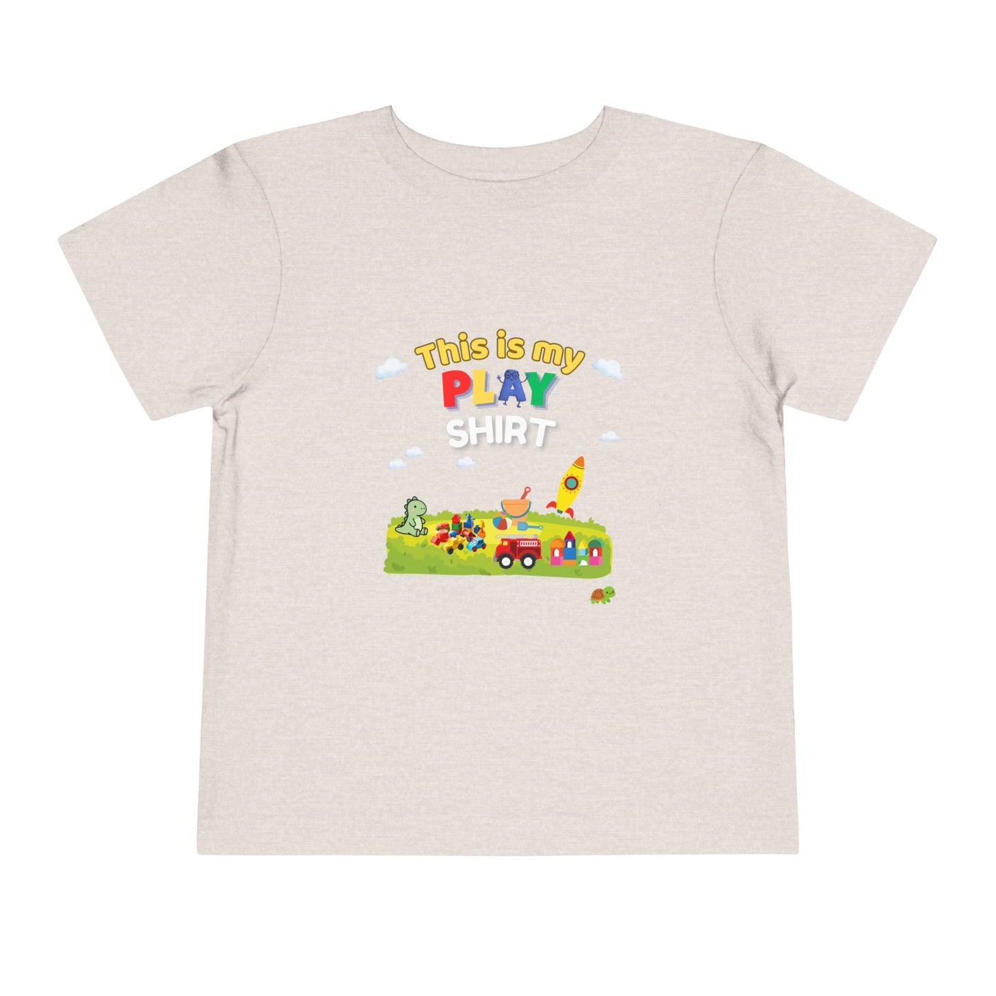 This Is My Play Shirt Toddler Tee | Toy Train, Blocks, Rocket