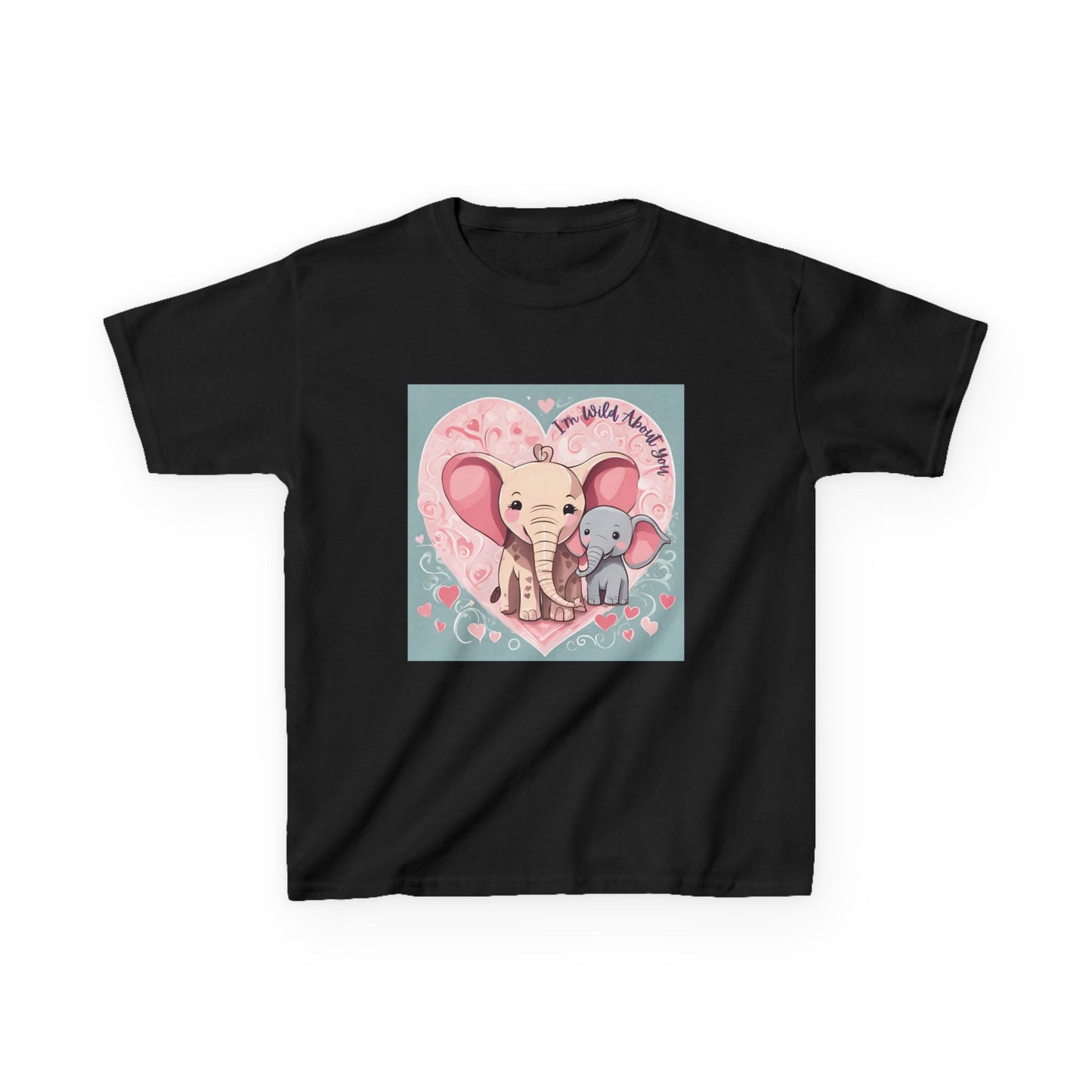 I'm Wild About You - Elephant Duo Valentine's Kids Tee