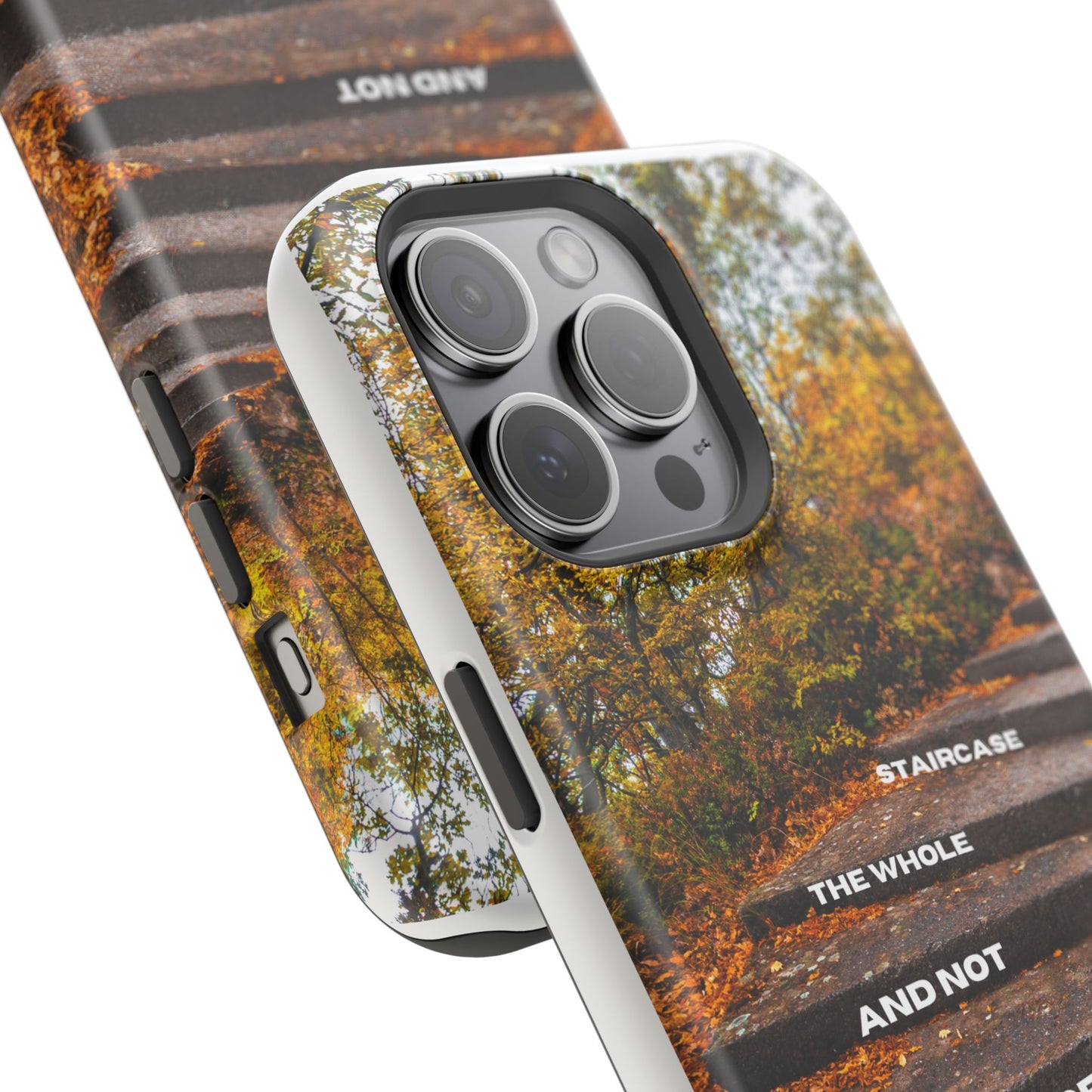 Autumn Steps: Focus on the Journey - Positive Reminder Phone Case