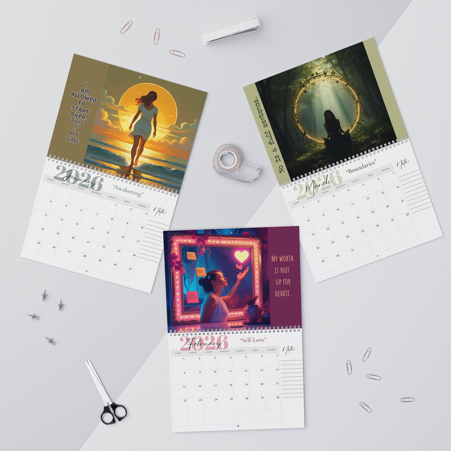 Her Return to Herself - A 2026 Calendar for Healing, Growth and Self-Discovery