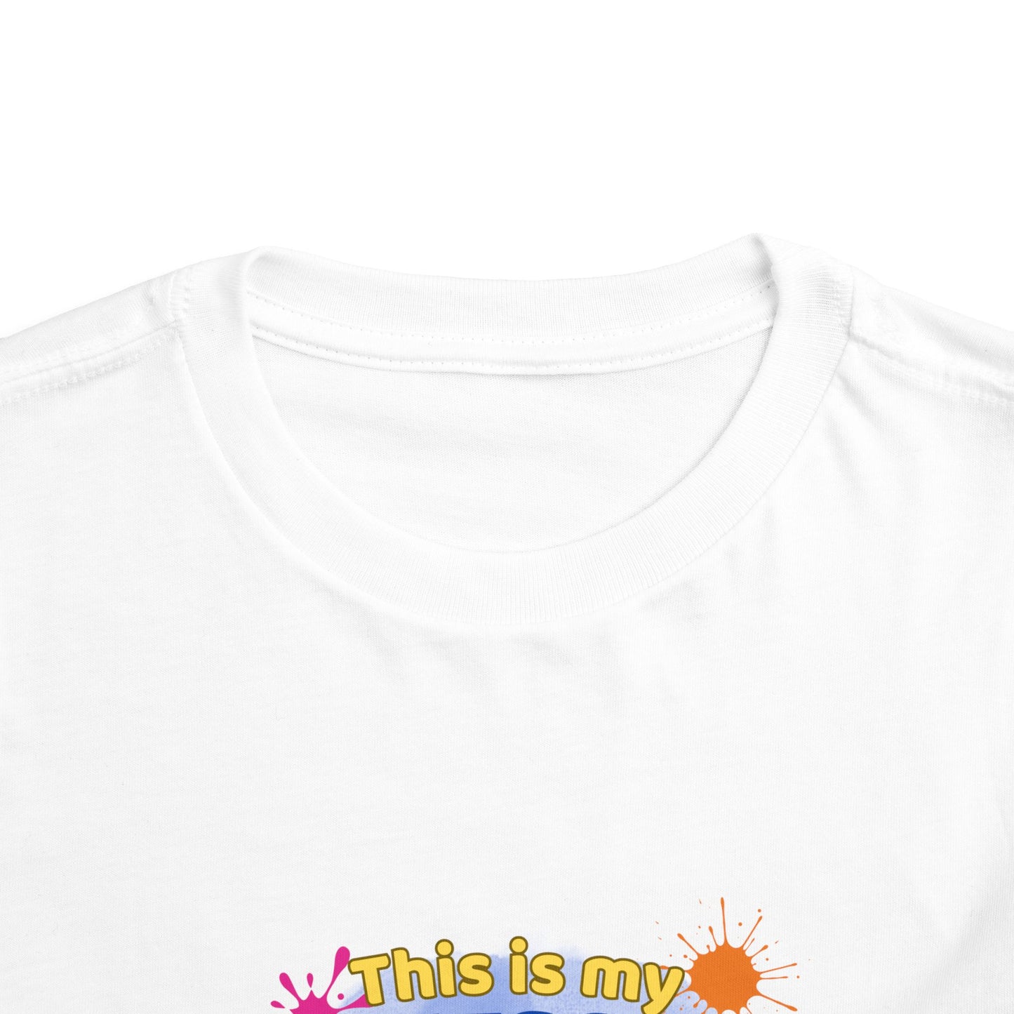 Messy Play Paint Splatter Toddler Tee | "This is my messy play shirt"