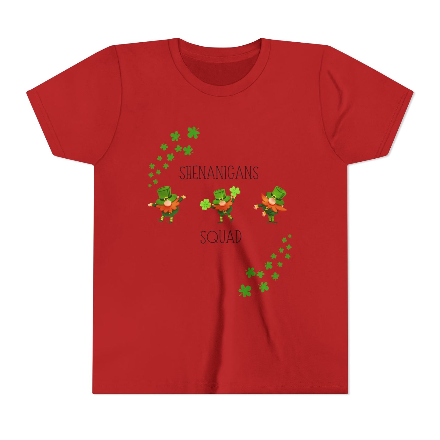 Shenanigans Squad Youth Tee | St. Patrick's Day Leprechaun Shamrock Shirt