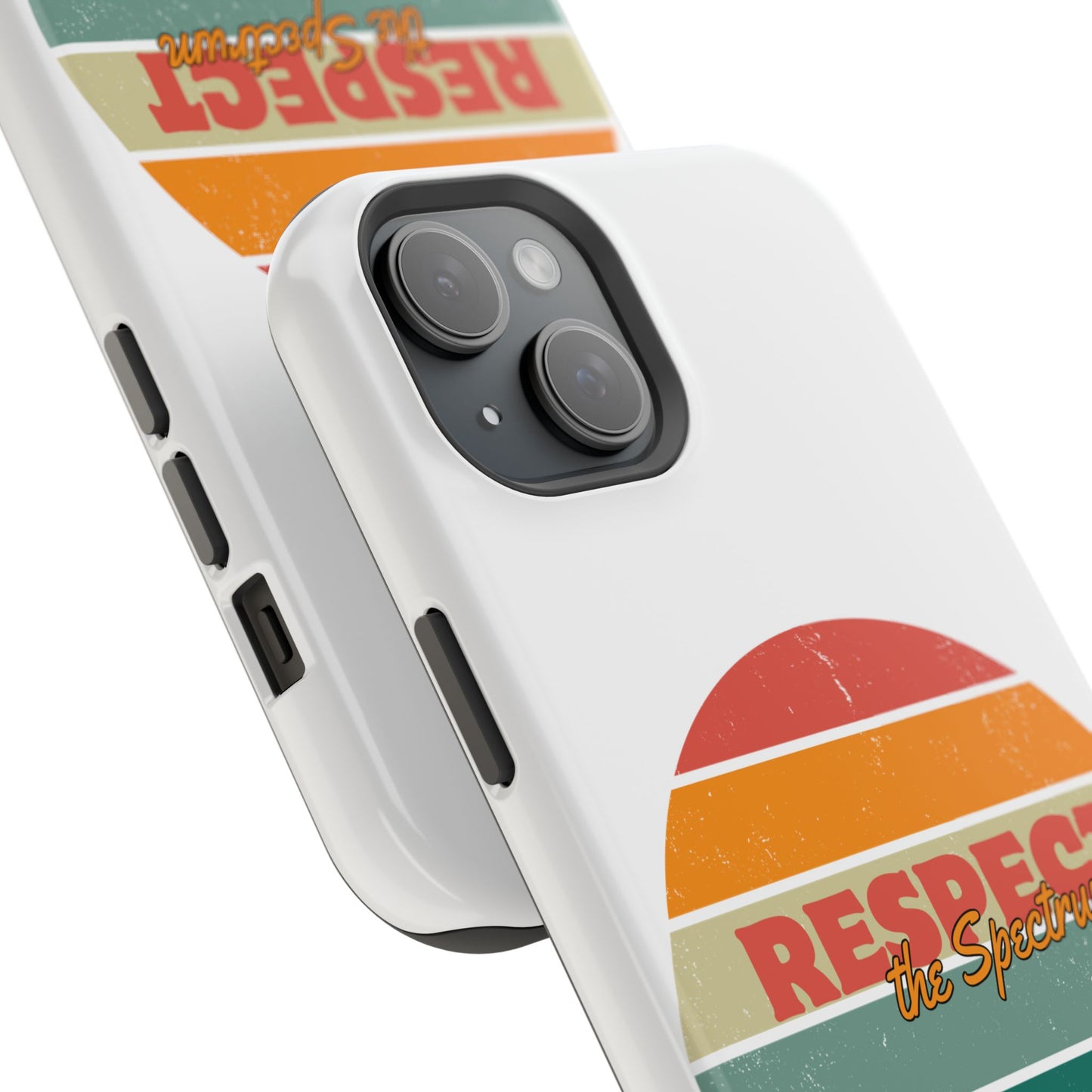 Vintage Rainbow: Respect the Spectrum - ASD Awareness Phone Case