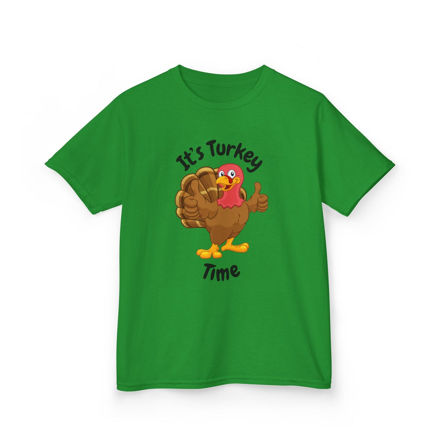 It's Turkey Time Kid Tee - Fun Thanksgiving Shirt for Boys and Girls