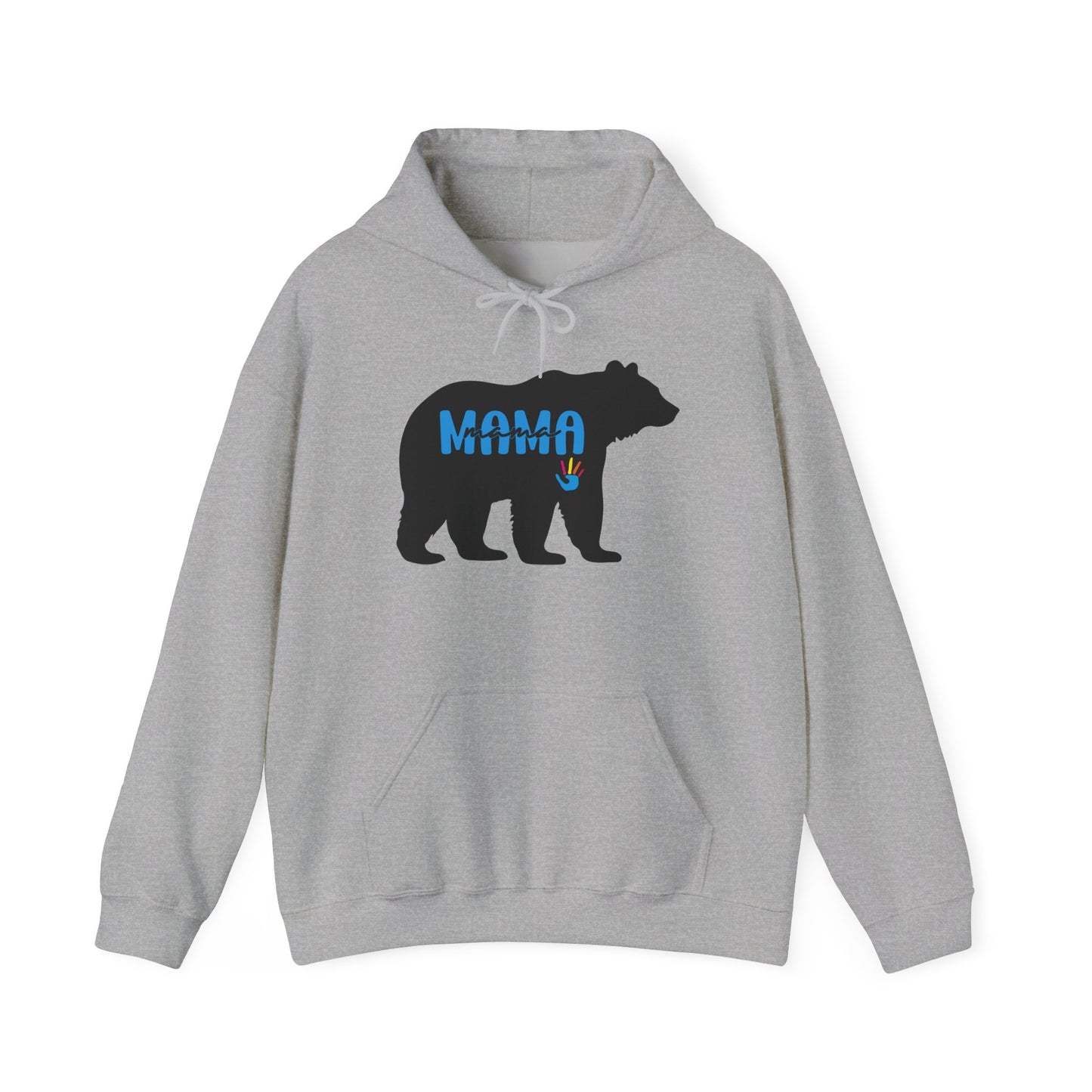 Mama Bear Hooded Sweatshirt | Autism Mama - Proud Support Sweatshirt