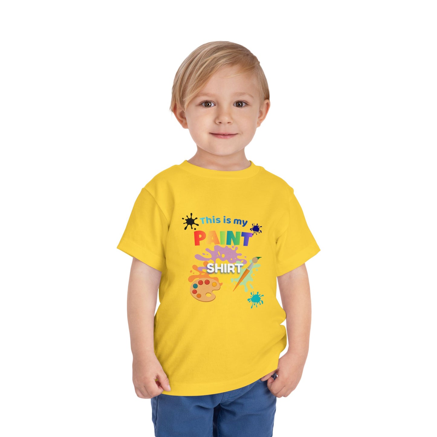 This Is My Paint Shirt Toddler Tee | Kids Painting Art Splash Shirt