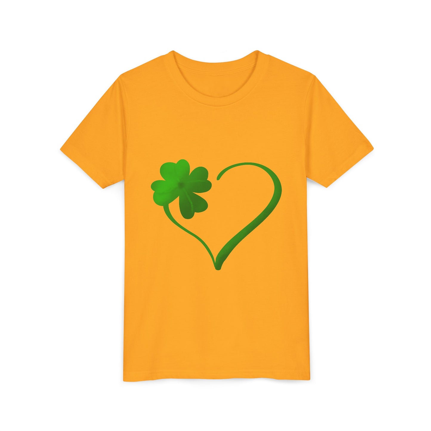 Shamrock Heart Youth Tee | St. Patrick's Day Clover Kids Shirt