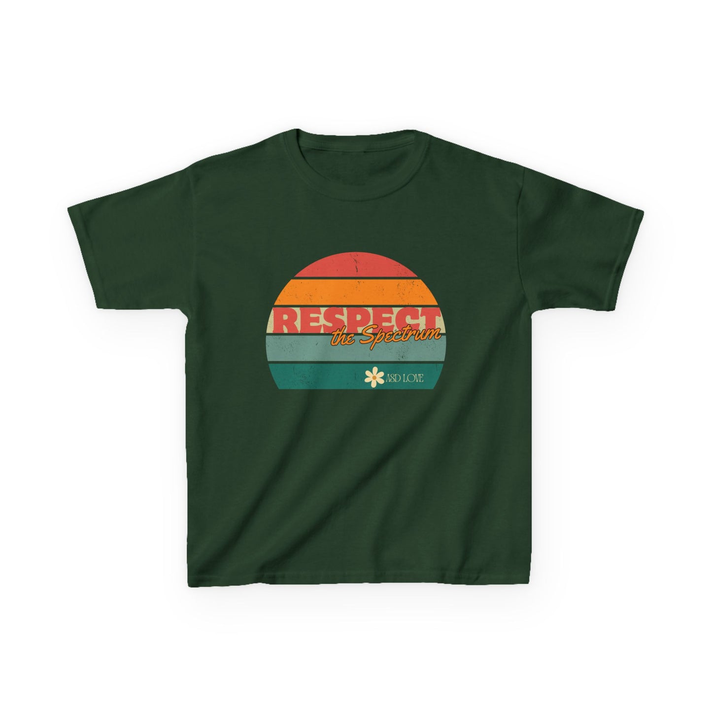 Respect the Spectrum - Rainbow Autism Awarness Kids Tee