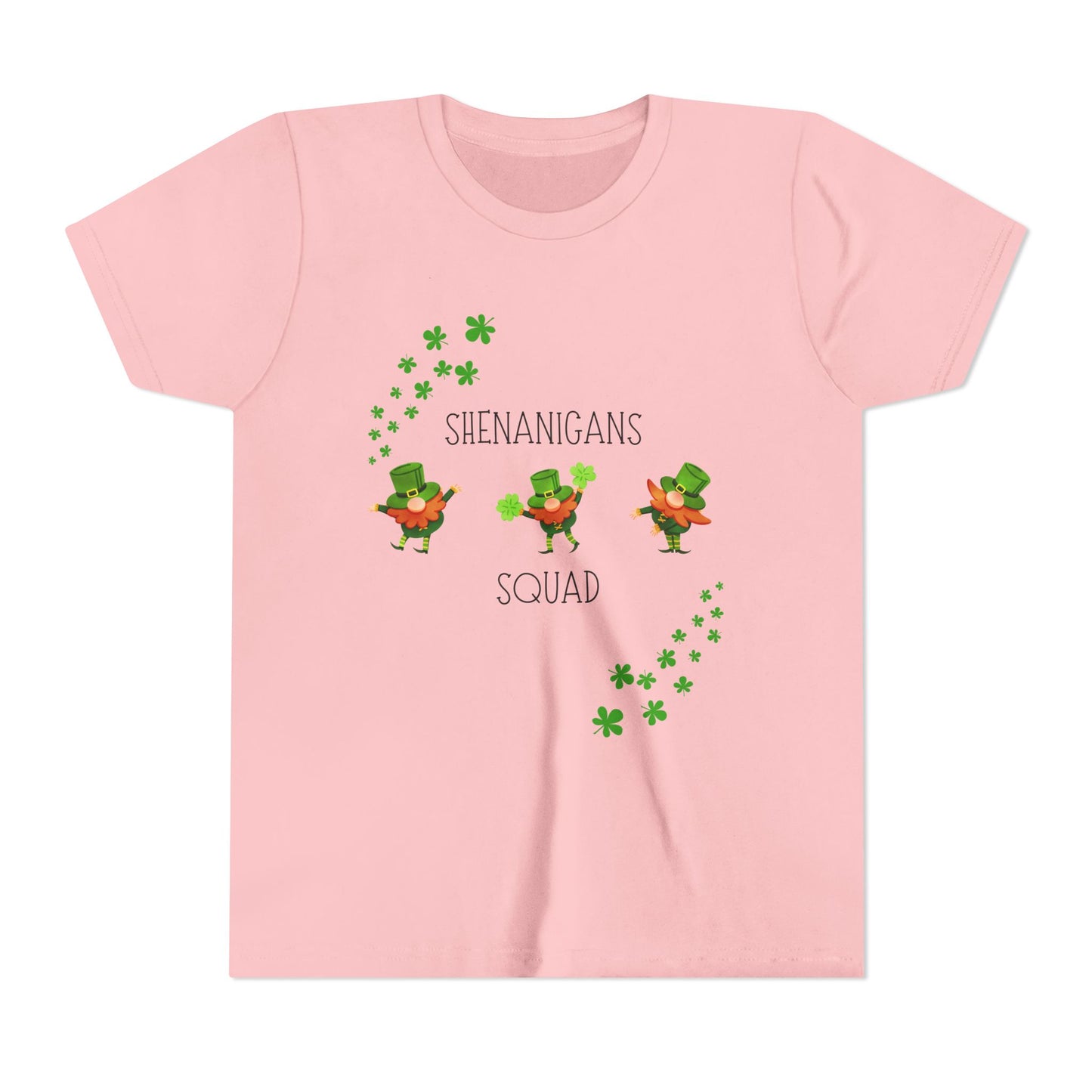 Shenanigans Squad Youth Tee | St. Patrick's Day Leprechaun Shamrock Shirt