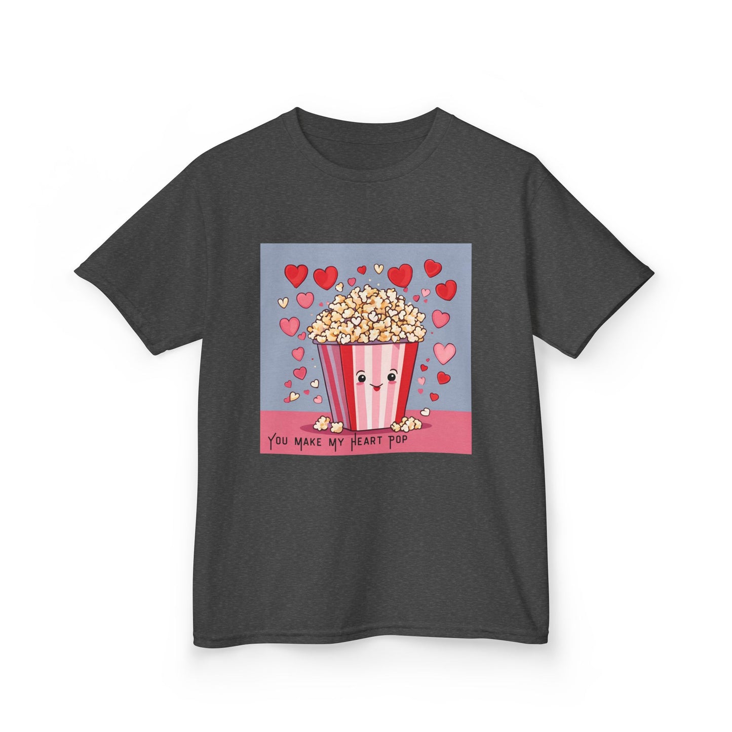 You Make My Heart Pop - Popcorn Valentine's Kids Tee