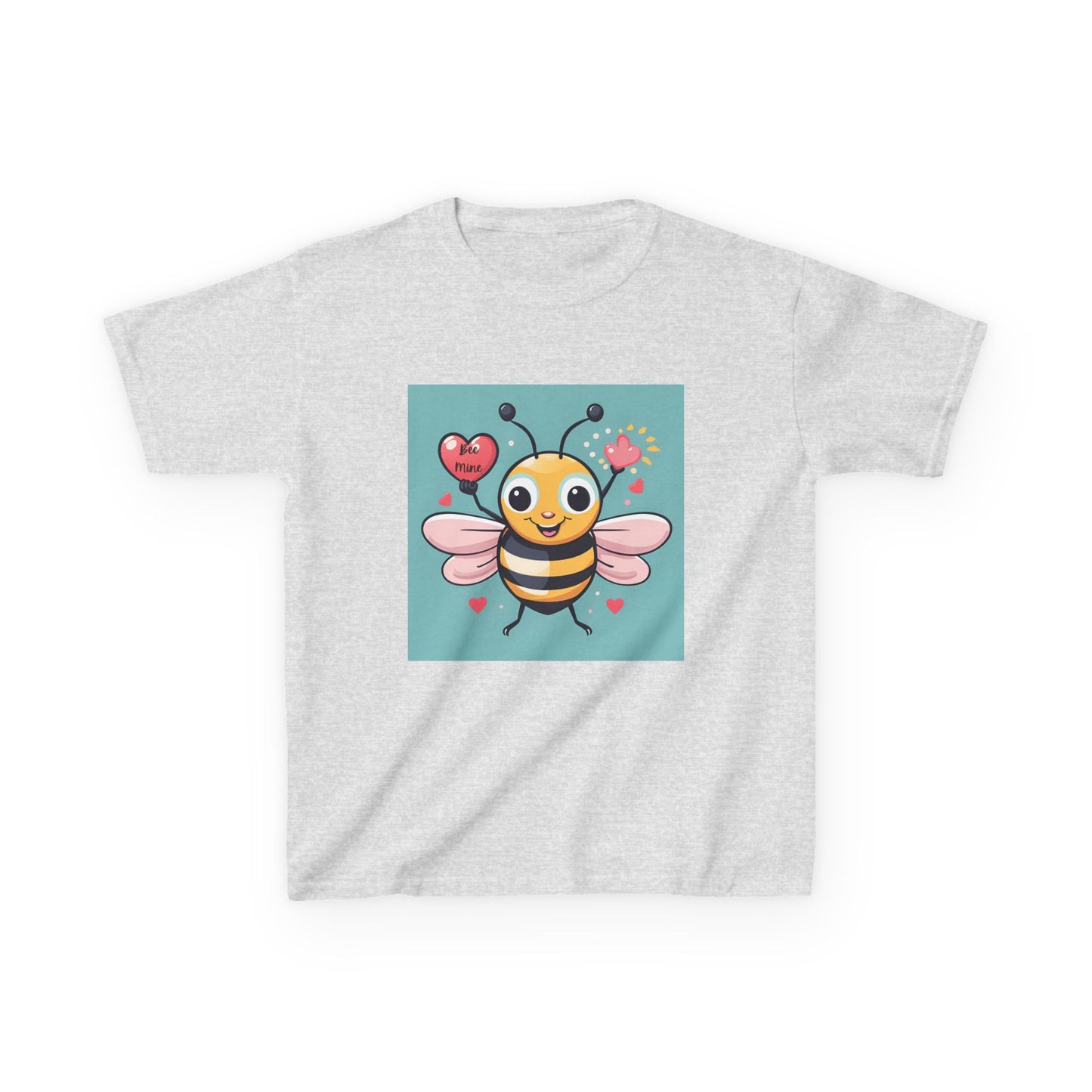 Bee Mine - Heart LIfting Bumble Bee Valentine's Kids Tee