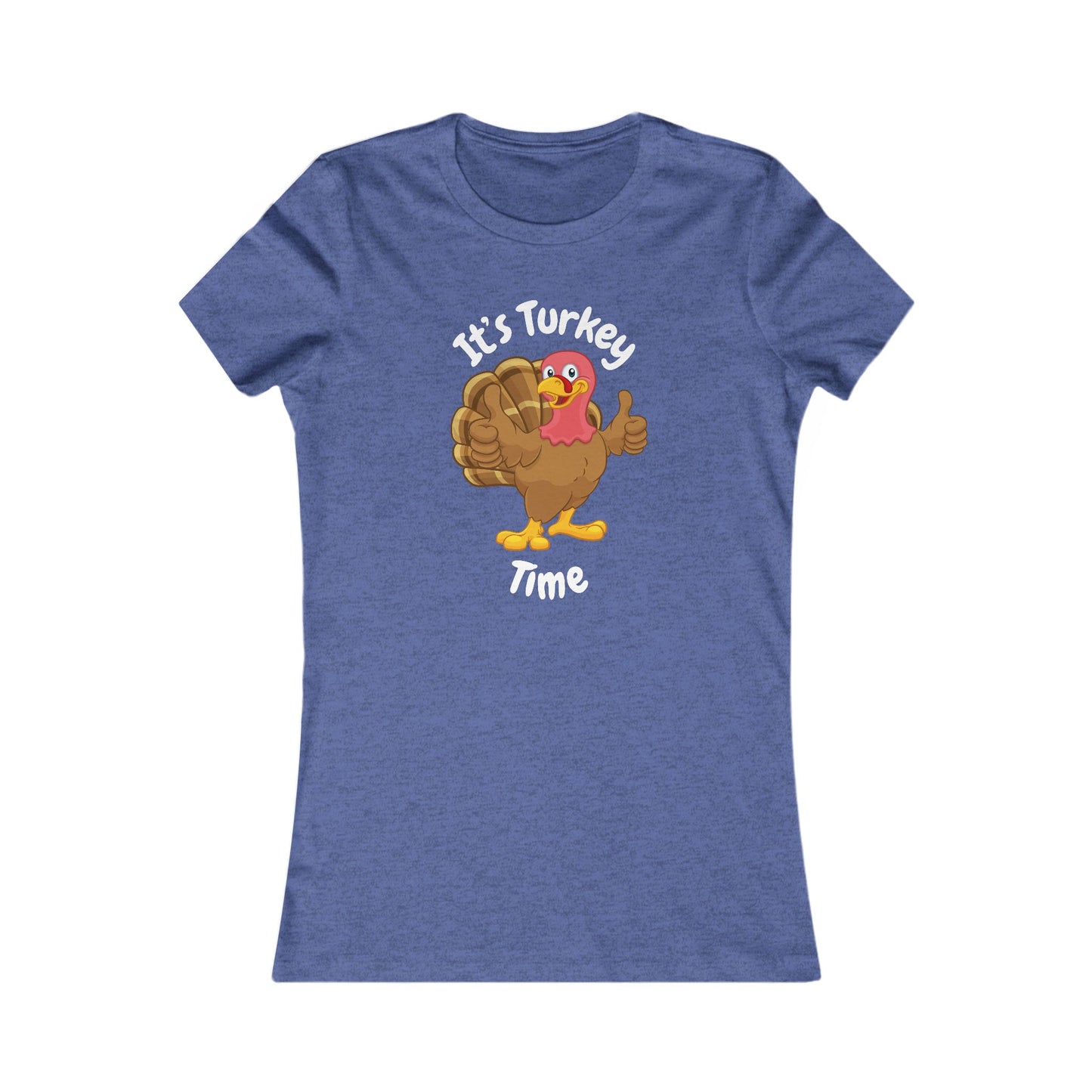 Turkey Time Thanksgiving Shirt (WF) - Fun Cartoon Turkey Tee for Holiday Feasts