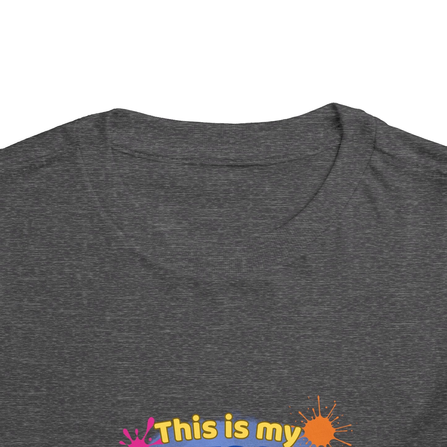 Messy Play Paint Splatter Toddler Tee | "This is my messy play shirt"