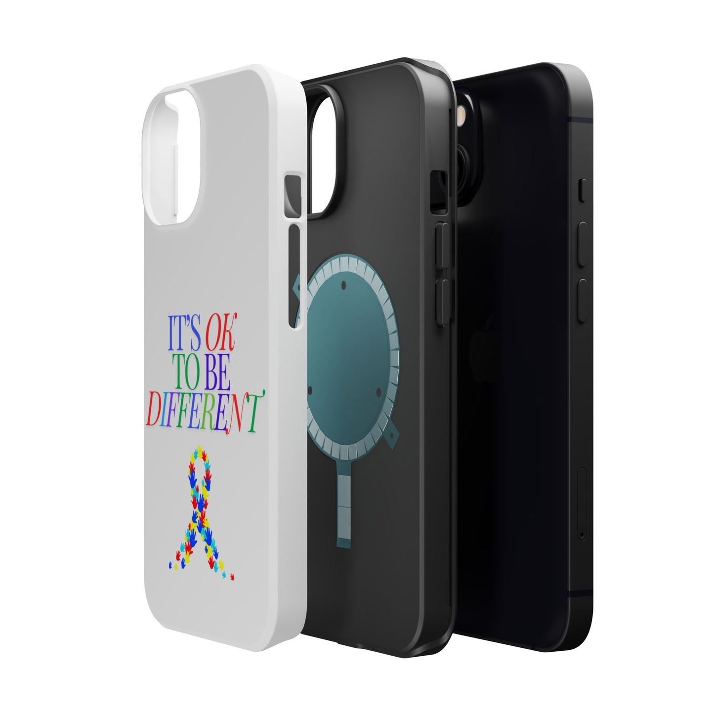 Autism Support Ribbon: It's Okay to Be Different - ASD Awareness Phone Case