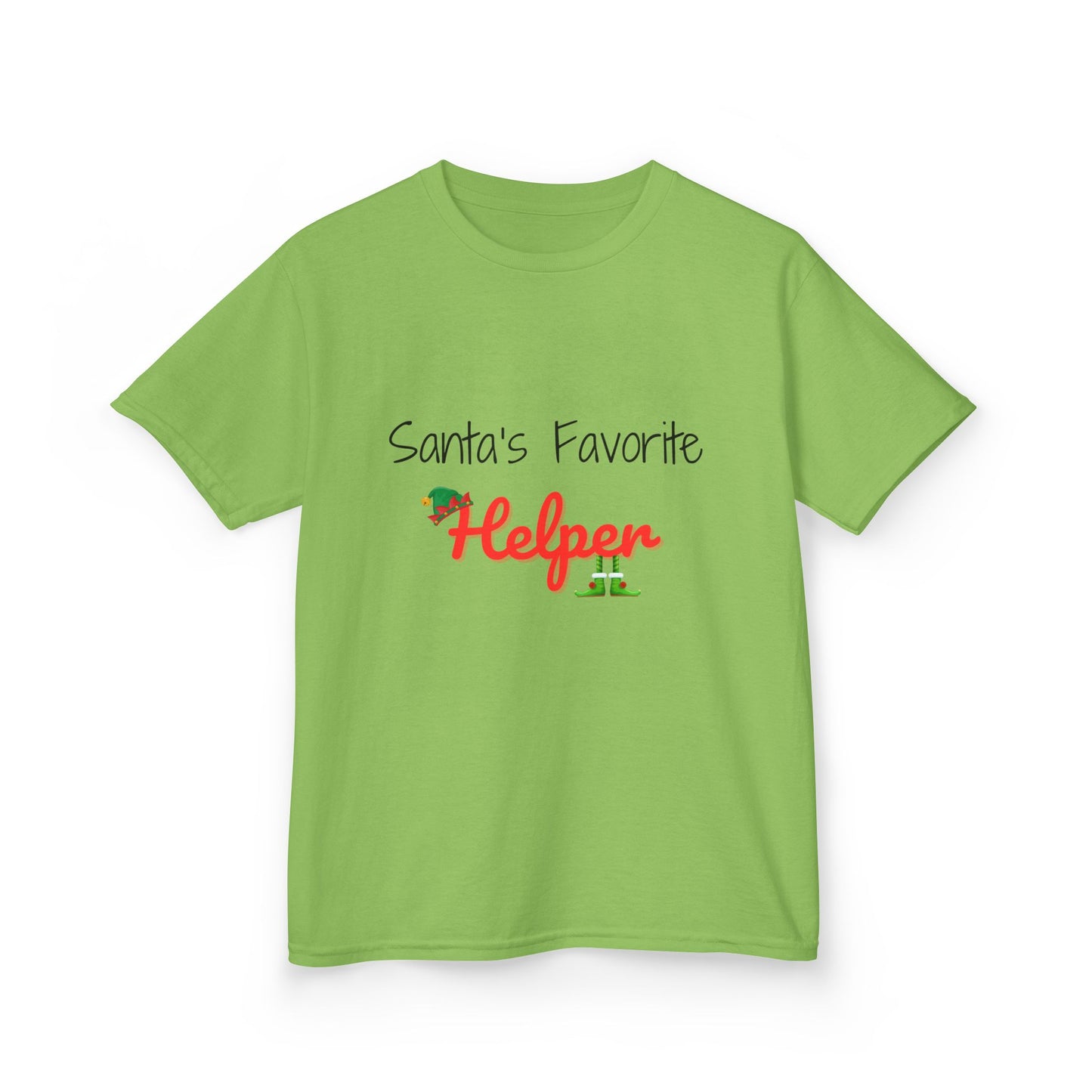 Santa's Favorite Helper Kids Tee - Cute Christmas Shirt for Boys and Girls