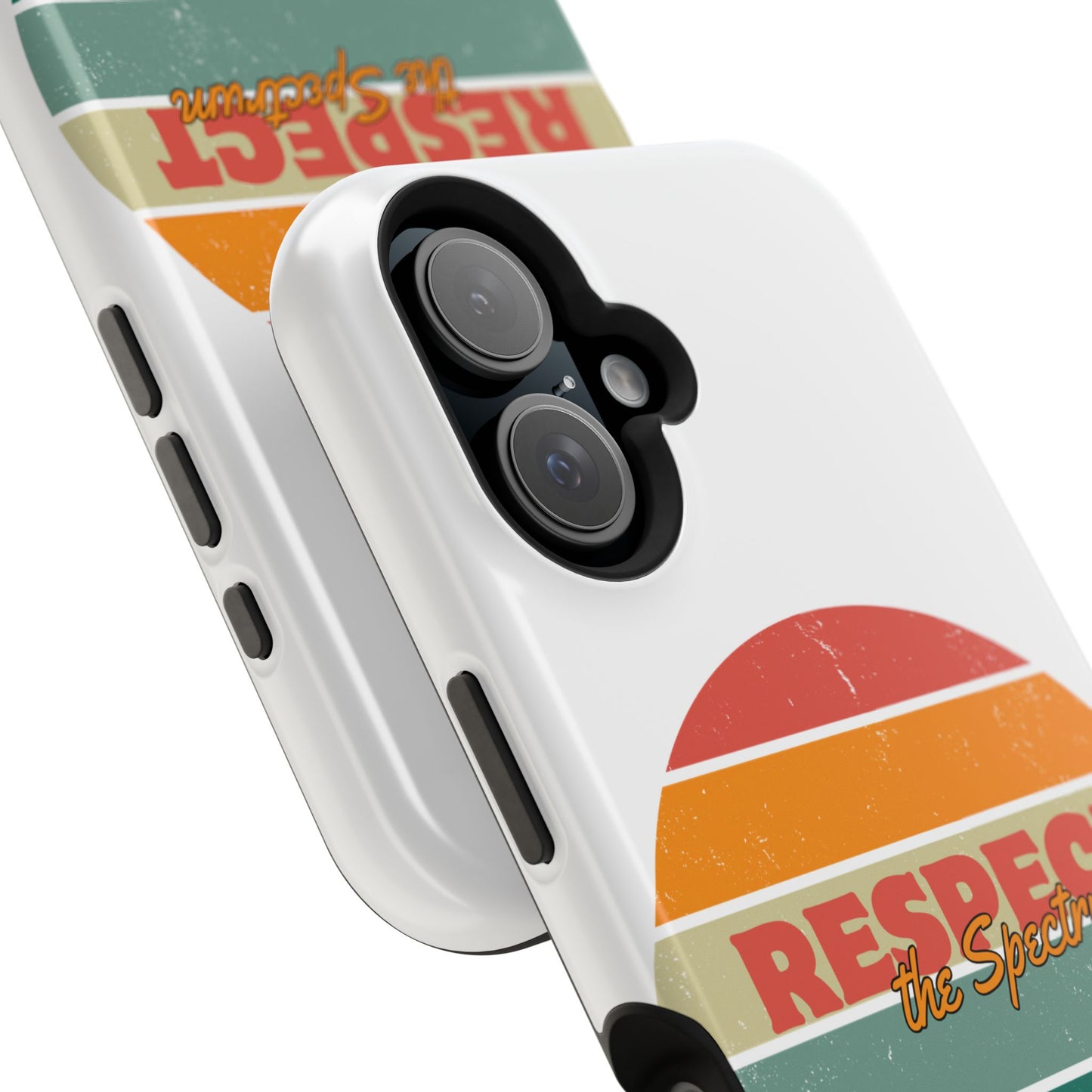 Vintage Rainbow: Respect the Spectrum - ASD Awareness Phone Case