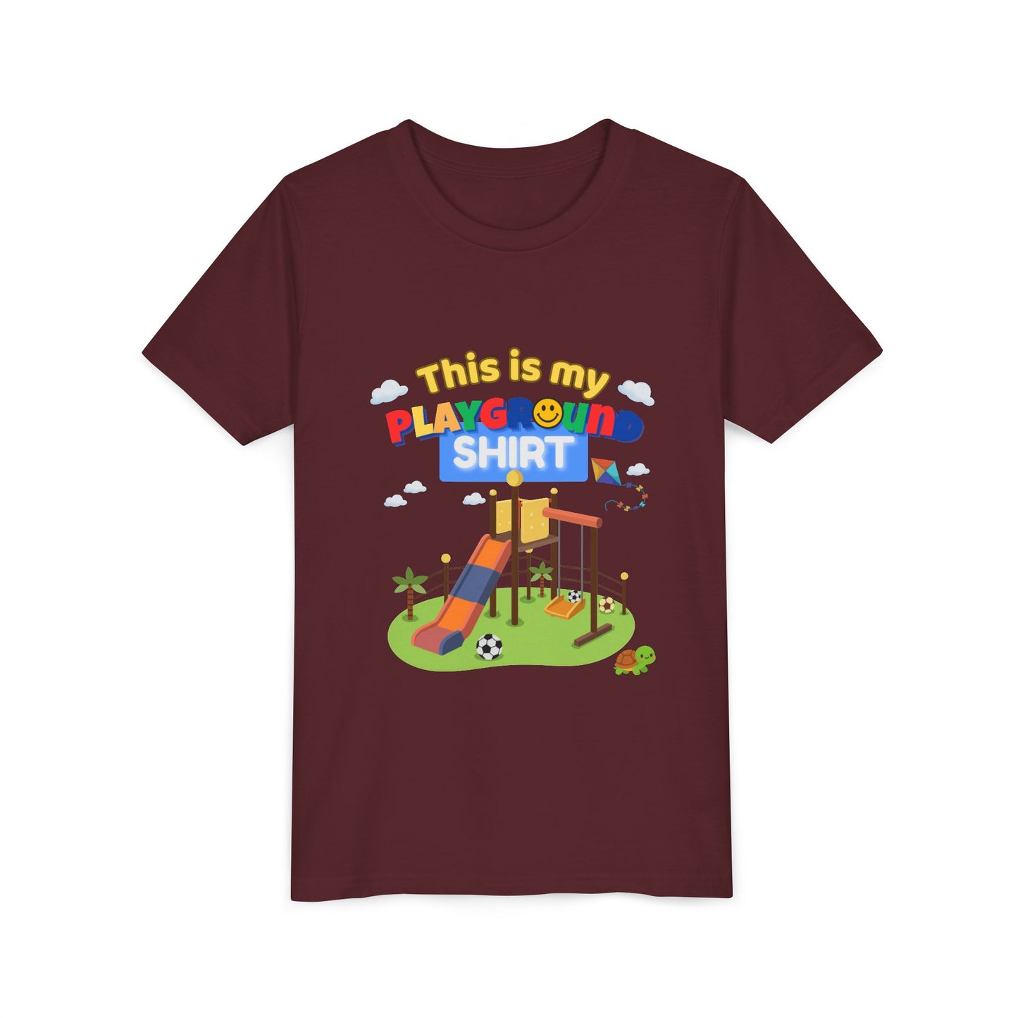 This Is My Playground Shirt Youth Tee | Playground Slide Graphic Shirt