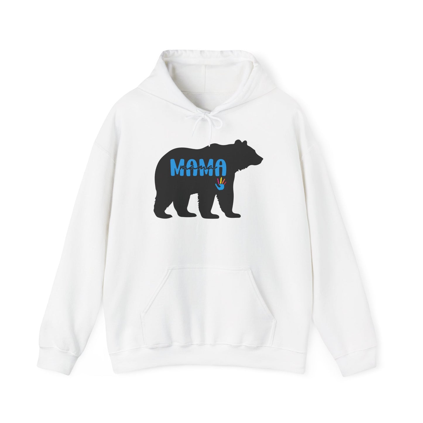 Mama Bear Hooded Sweatshirt | Autism Mama - Proud Support Sweatshirt